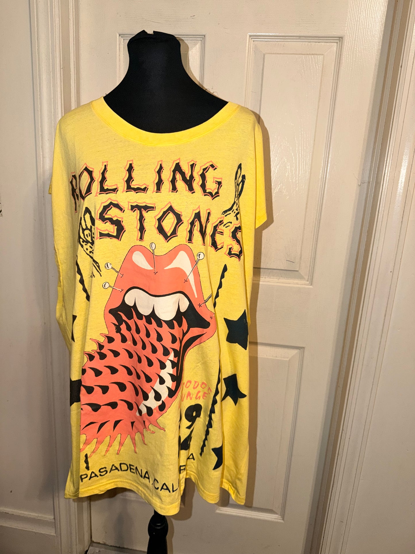 The Rolling Stones Oversized Distressed Tank