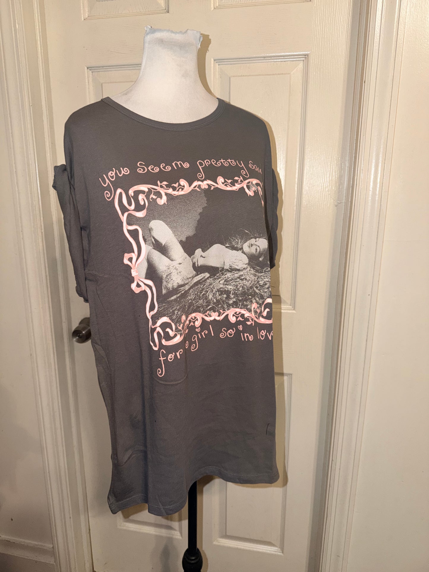 Olivia Rodrigo Oversized Distressed Tee