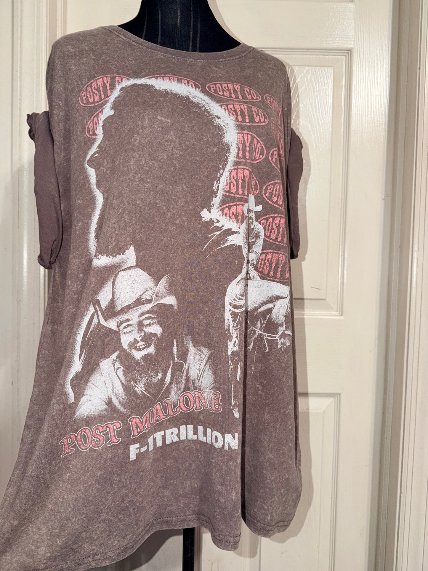 Post Malone Double Sided Oversized Distressed Tee