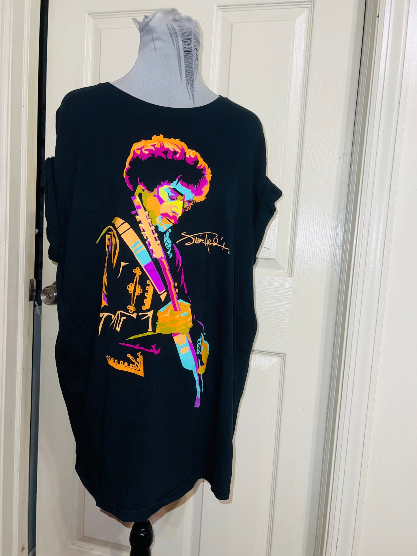 Jimi Hendrix Distressed Oversized Tee