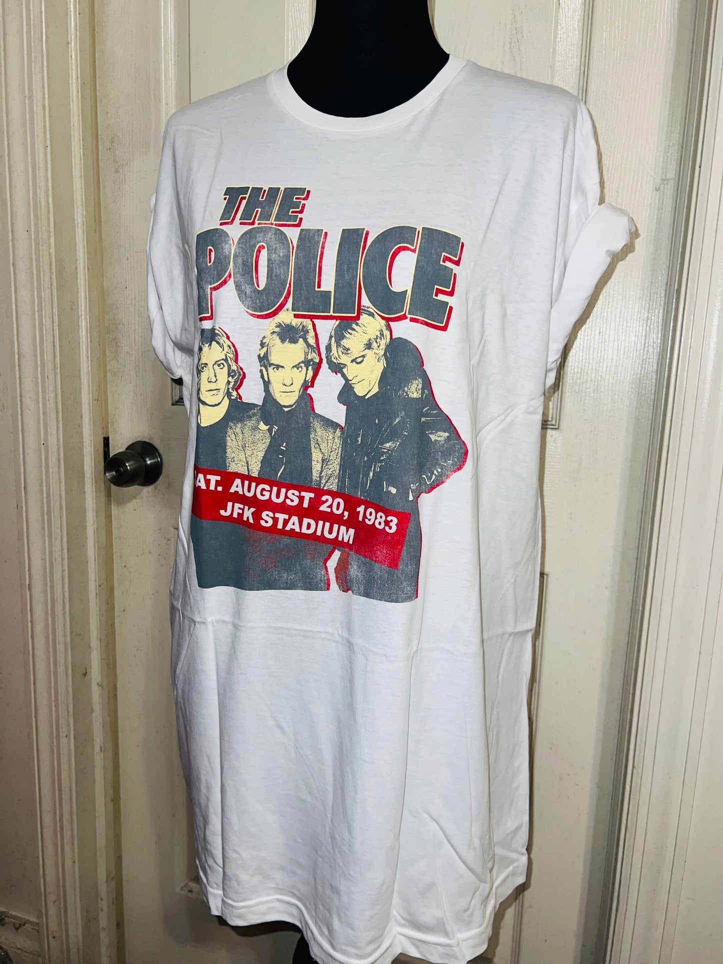 The Police Oversized Distressed T-Shirt