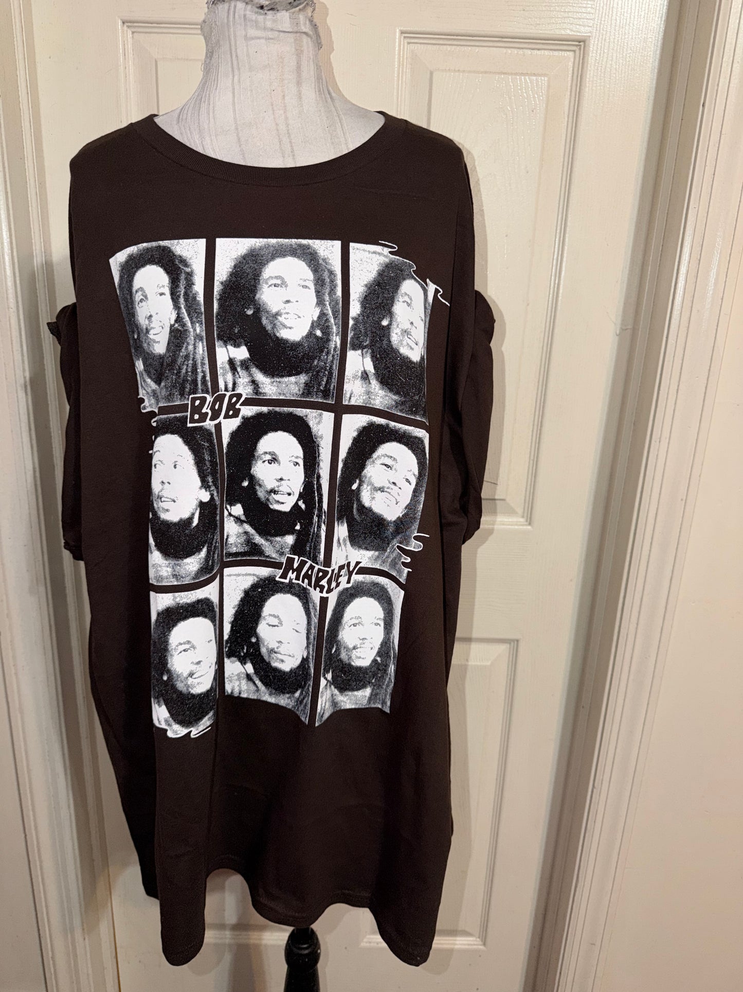 Bob Marley Oversized Distressed Tee