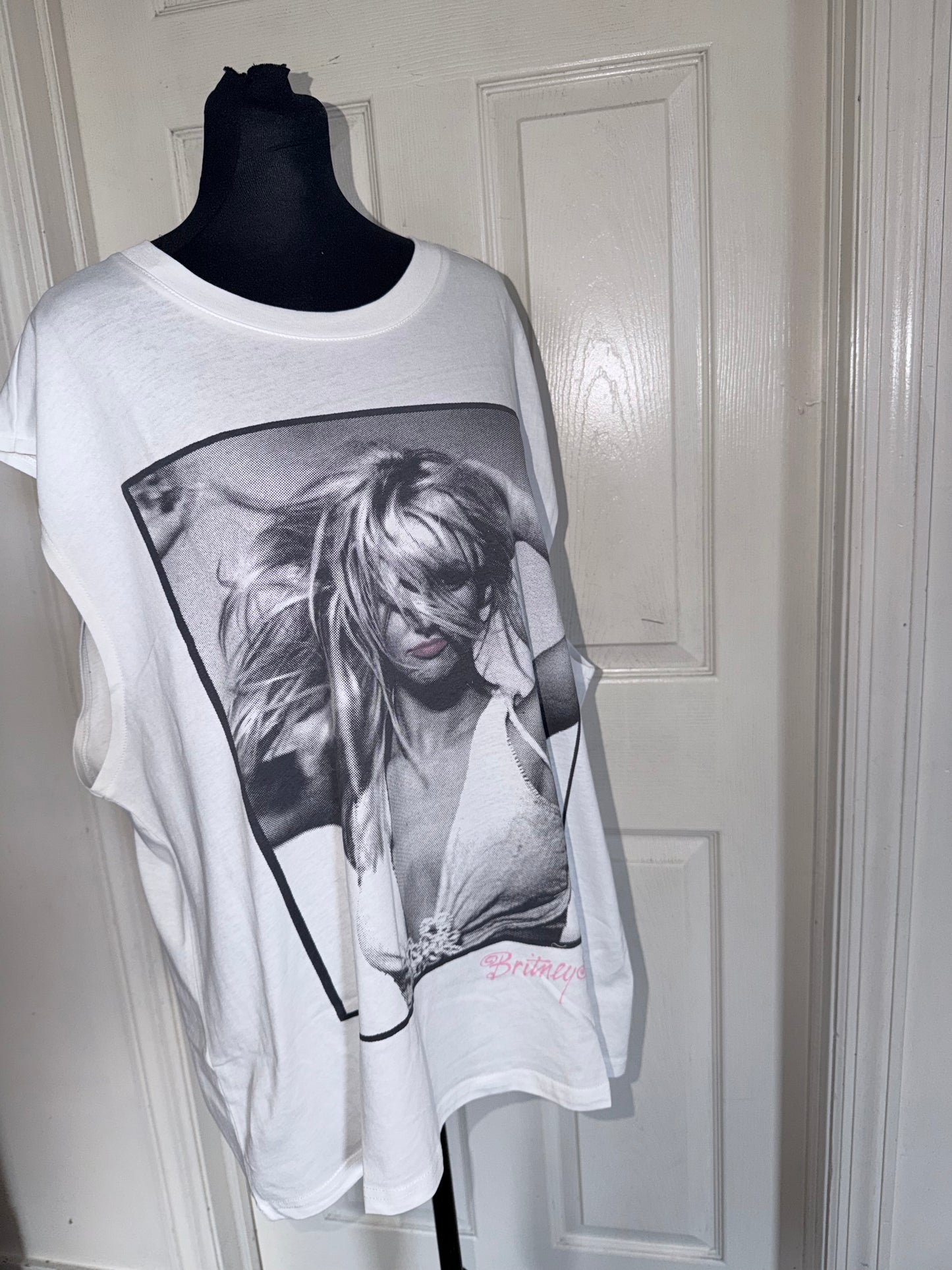 Britney Spears Oversized Distressed Tank