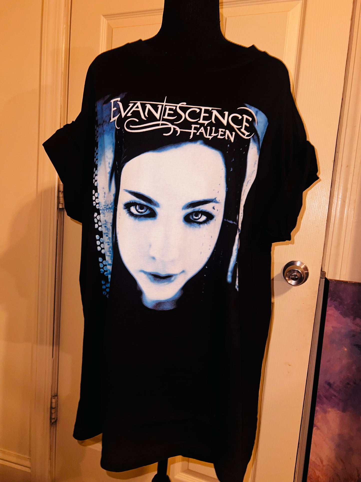 Evanescence Fallen Oversized Distressed Tee