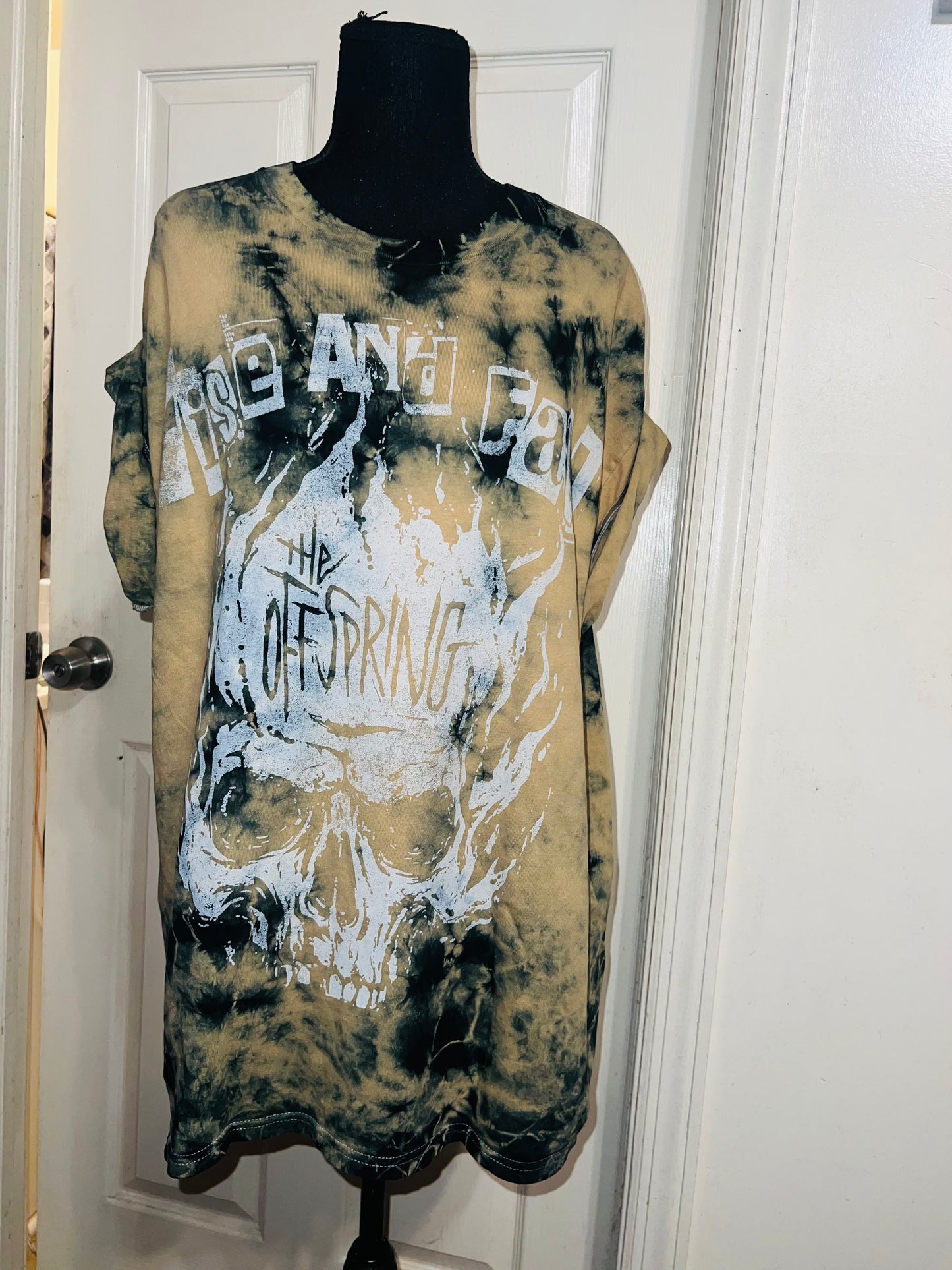 The Offspring Tie Dye Distressed Oversized Tee