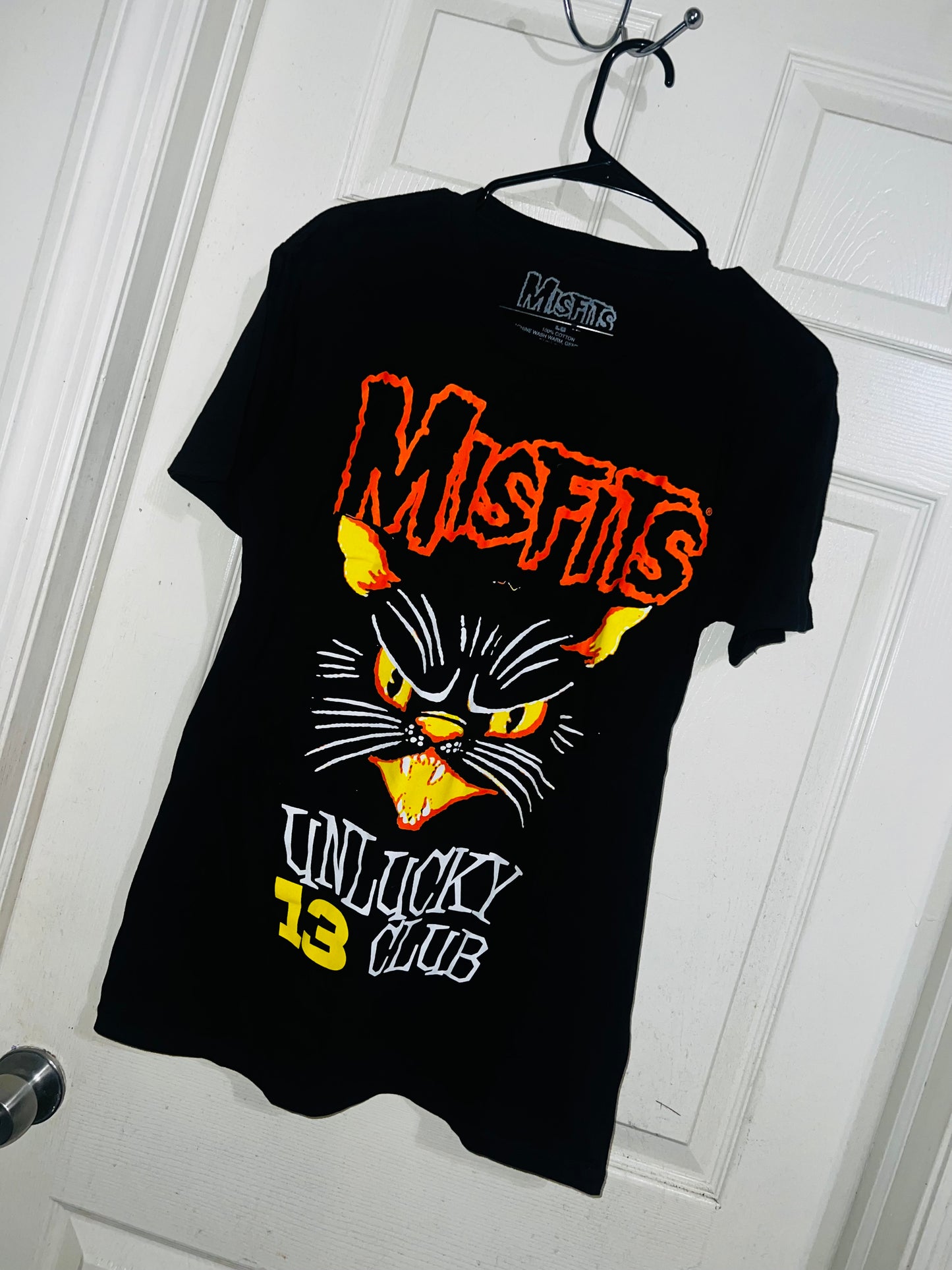 Misfits Unlucky 13 Club Oversized Distressed Tee