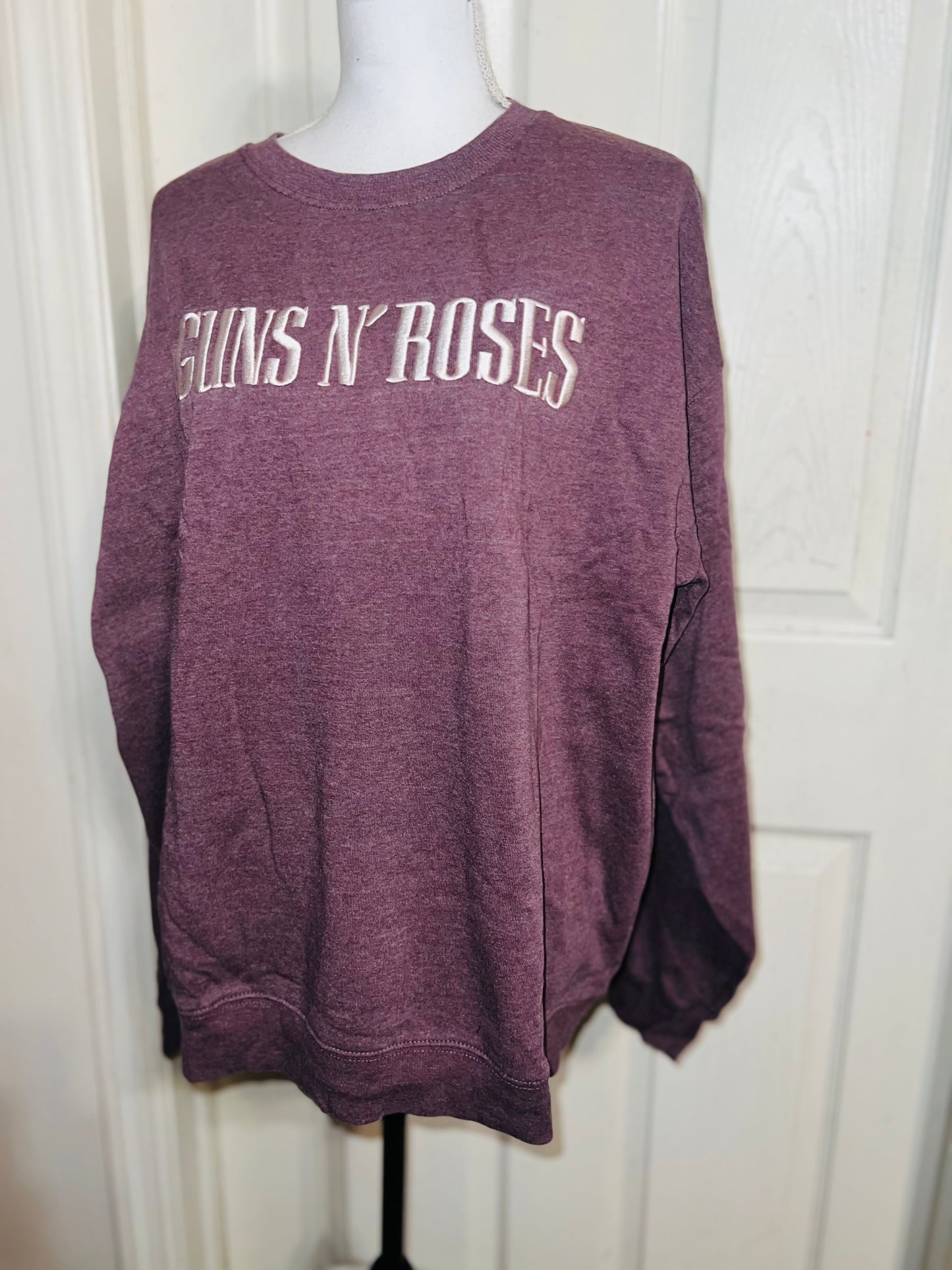 Guns n Roses Oversized Distressed Sweatshirt