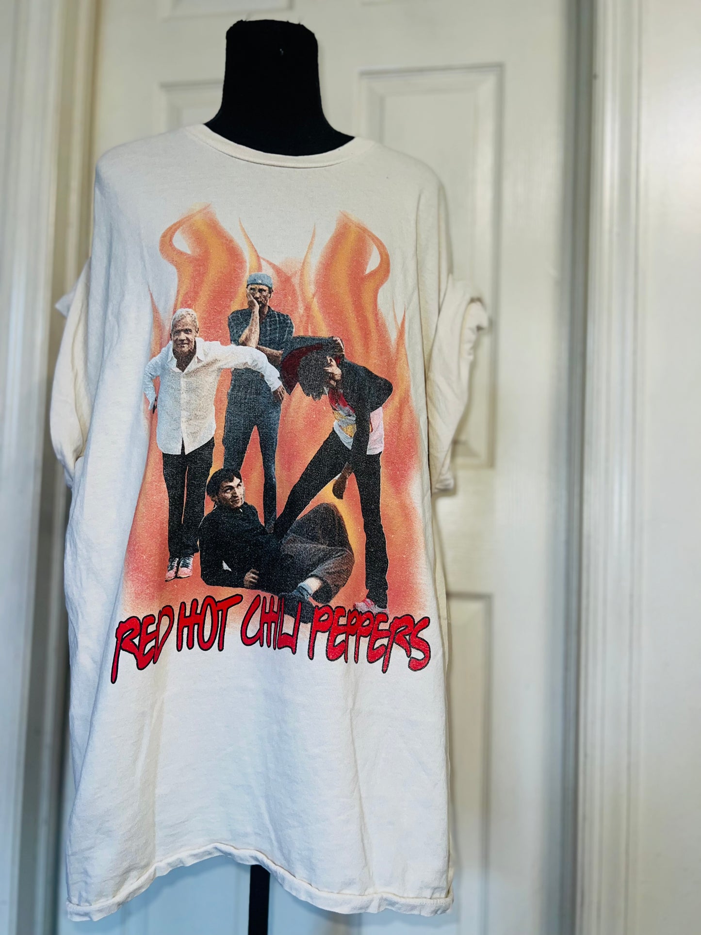 Red Hot Chili Peppers Oversized Distressed Tee