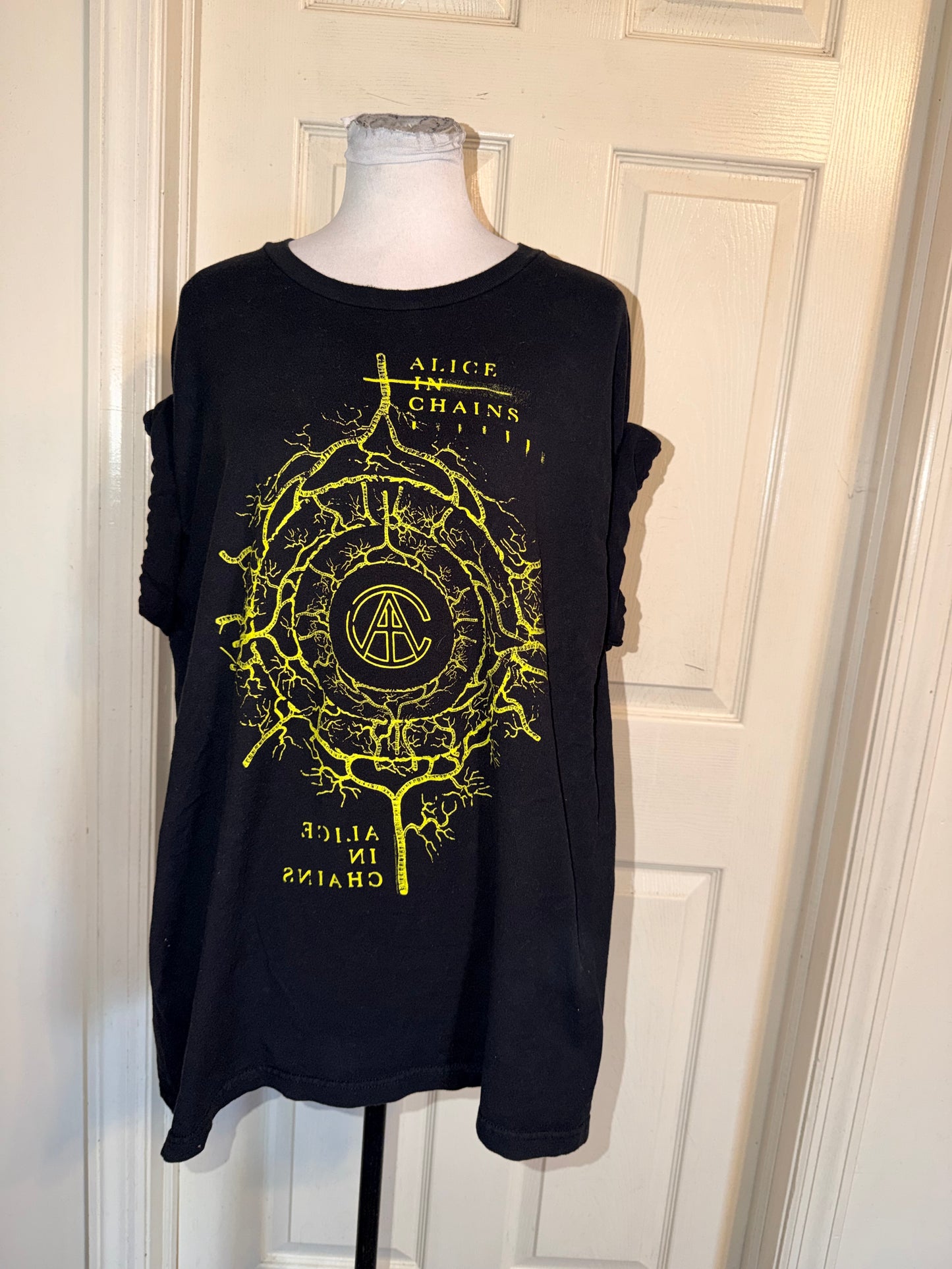 Alice In Chains Double Sided Oversized Distressed Tee