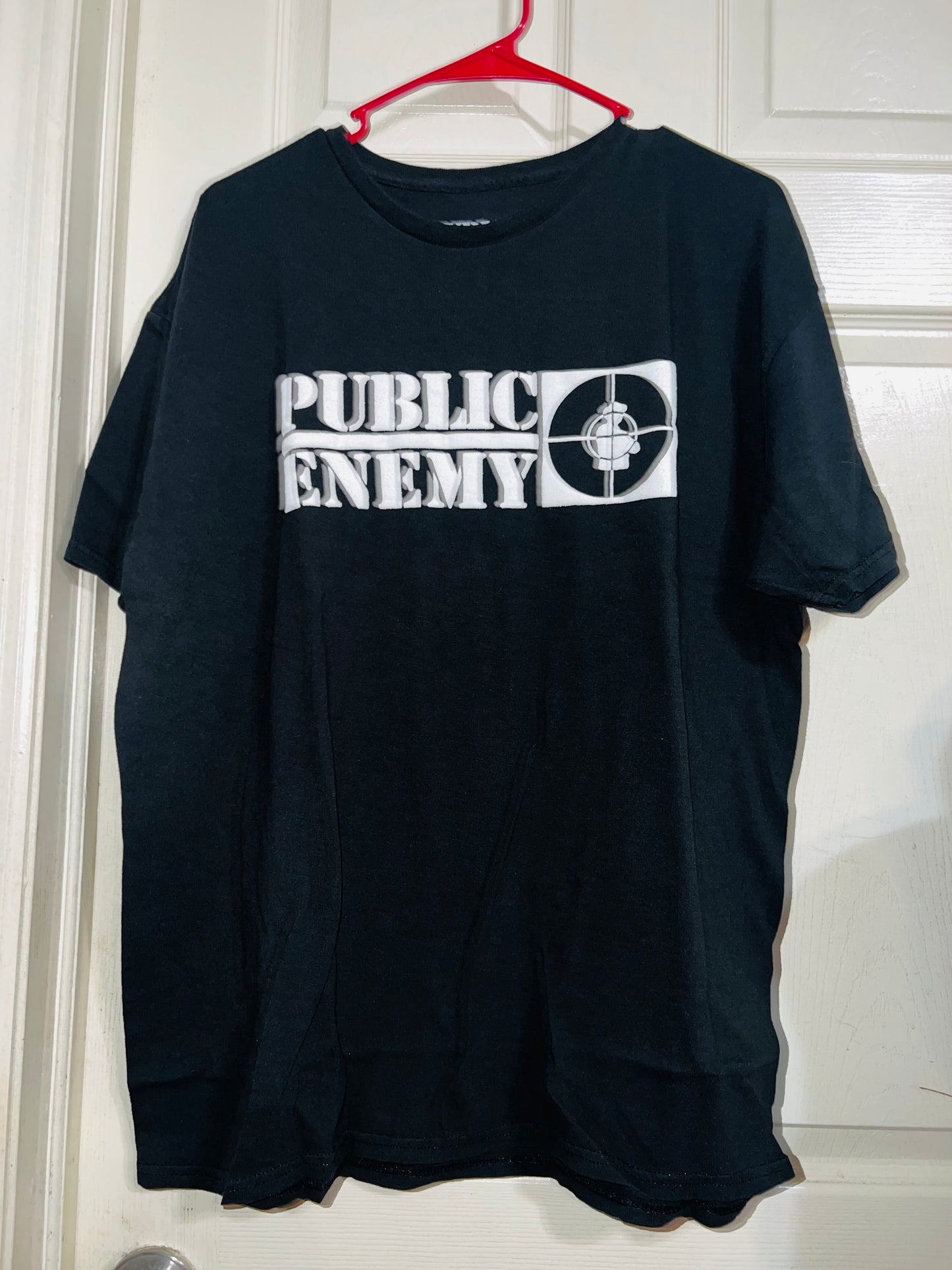 Public Enemy Oversized Double Sided Distressed Tee