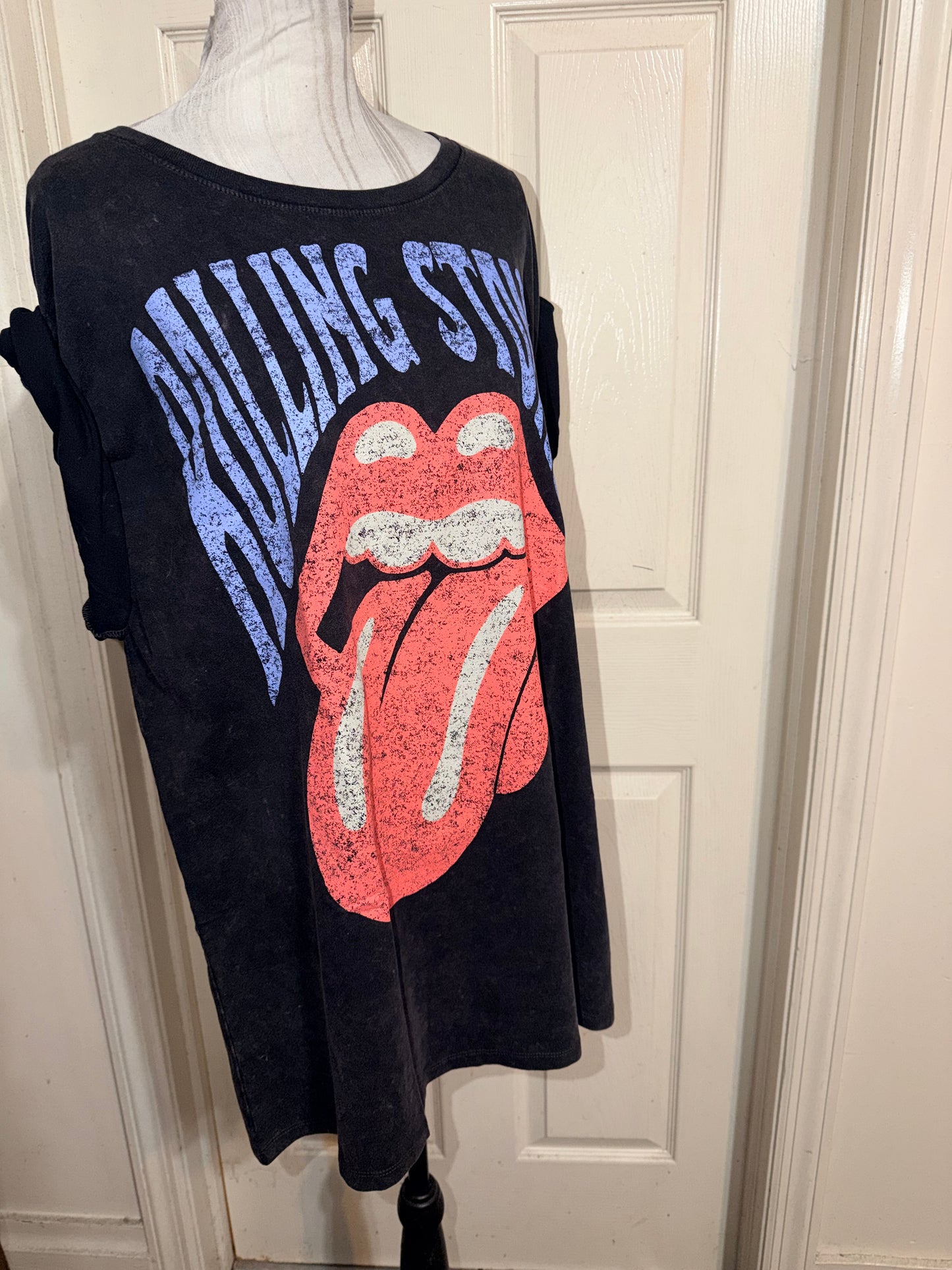 The Rolling Stones Double Sided Oversized Distressed Tee