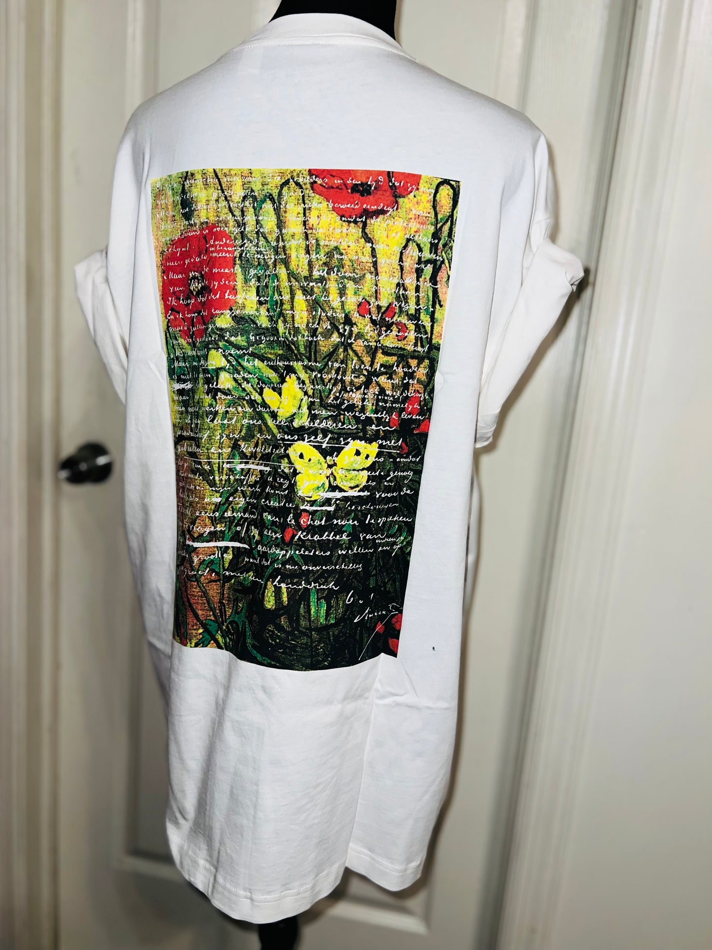 Vincent Van Gogh Double Sided Distressed Tee