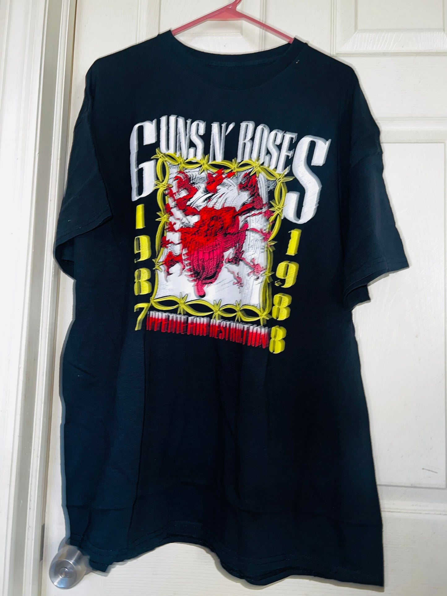 Guns n Roses Double Sided Distressed Tee 87-88