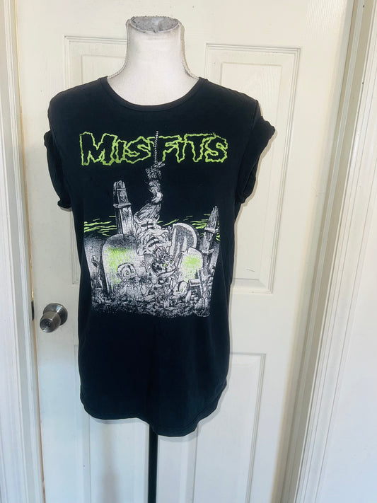 Misfits Vintage Oversized Distressed Tee