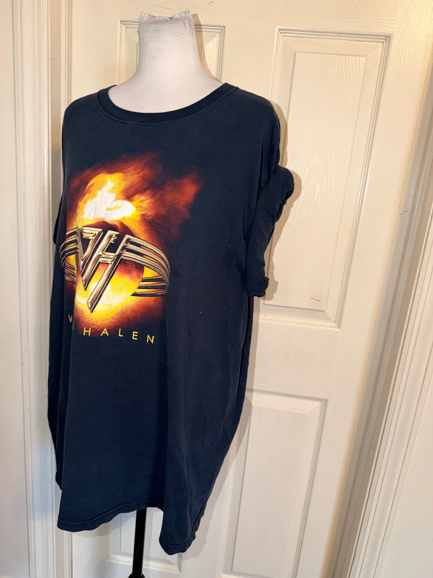 Van Halen Vintage Double Sided Oversized Distressed Tee