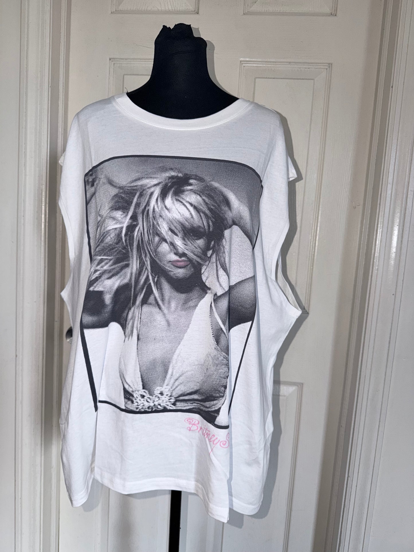 Britney Spears Oversized Distressed Tank