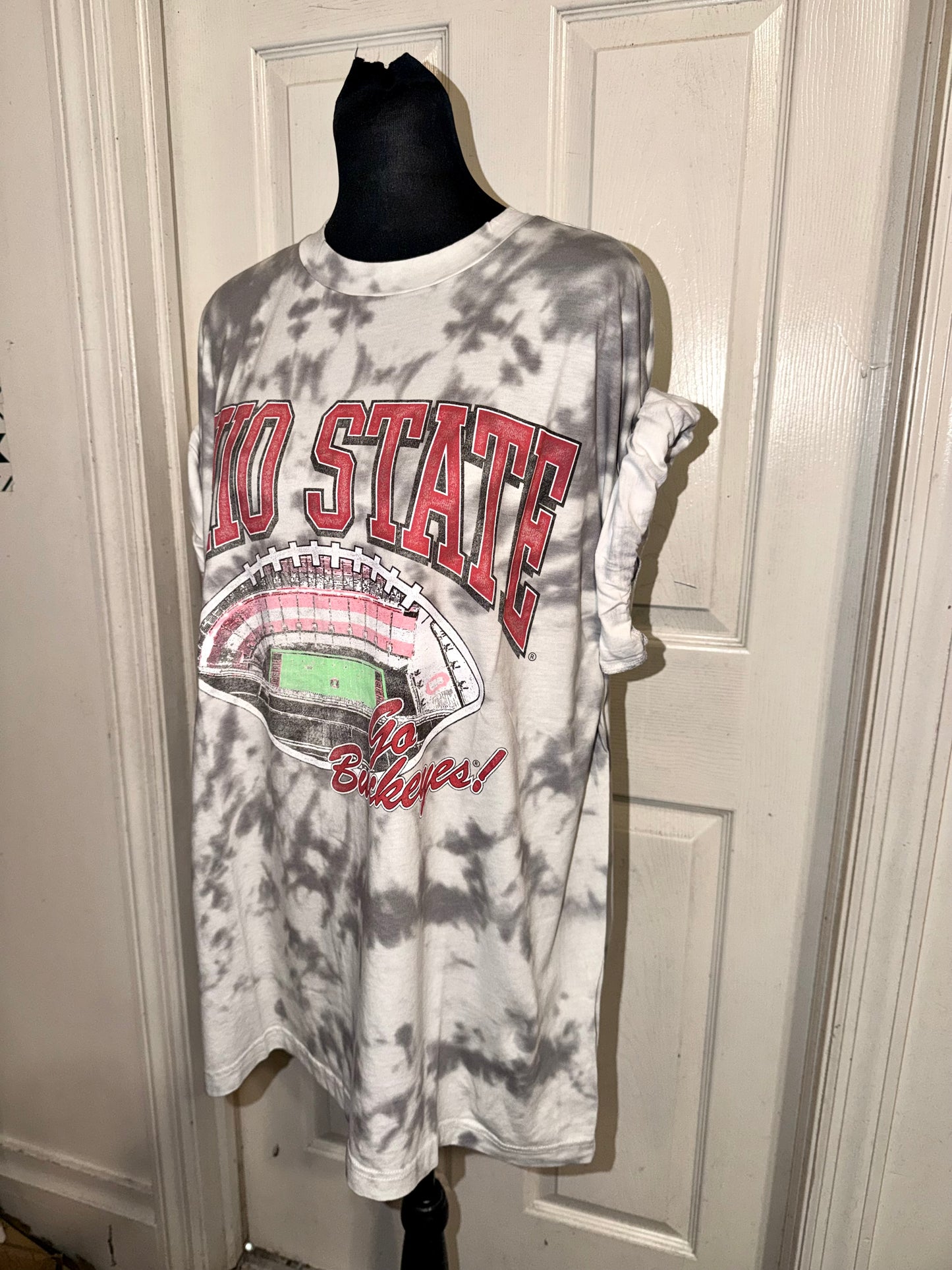 Ohio State Oversized Distressed Tee