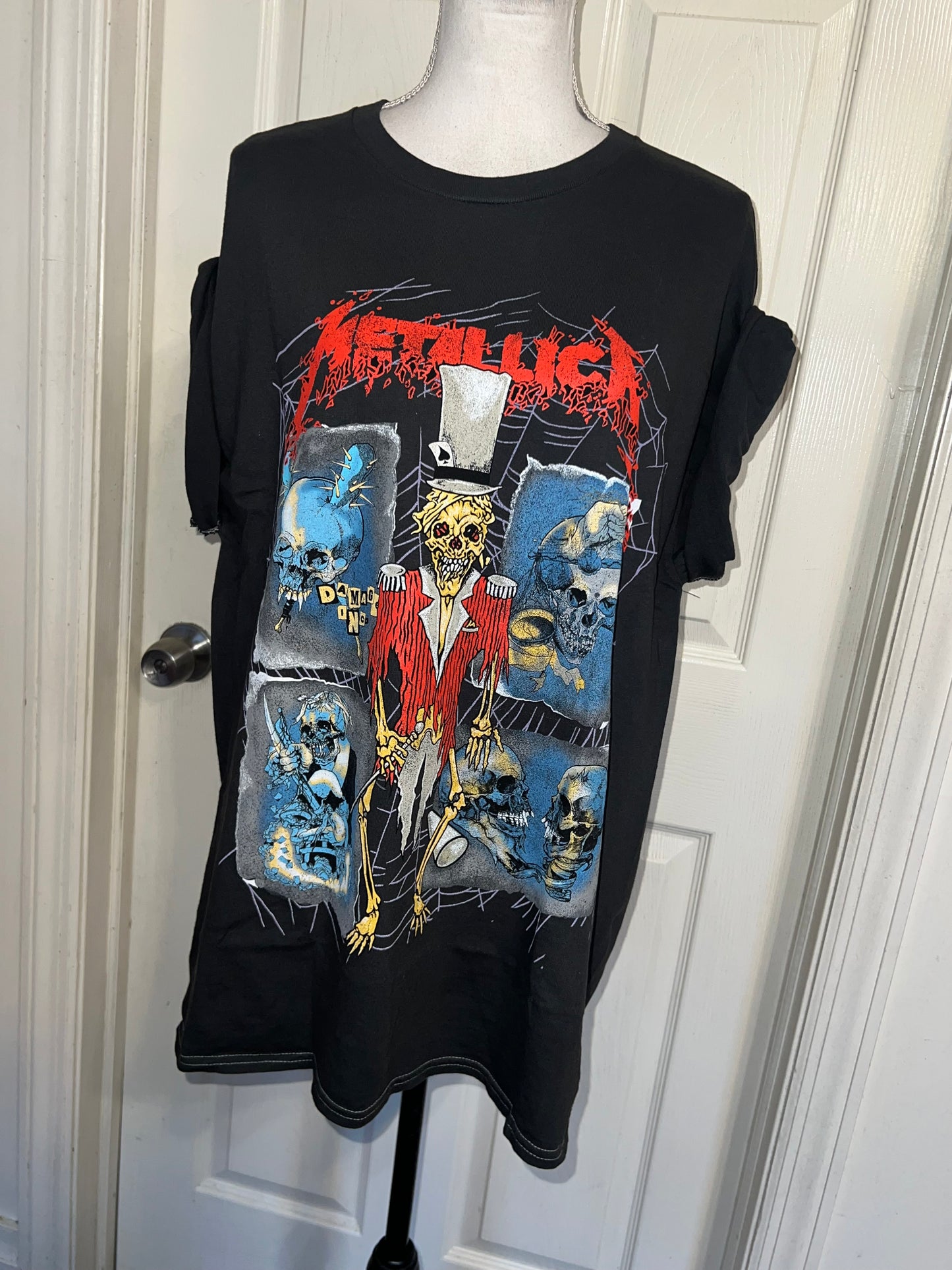 Metallica Double Sided Oversized Distressed Tee