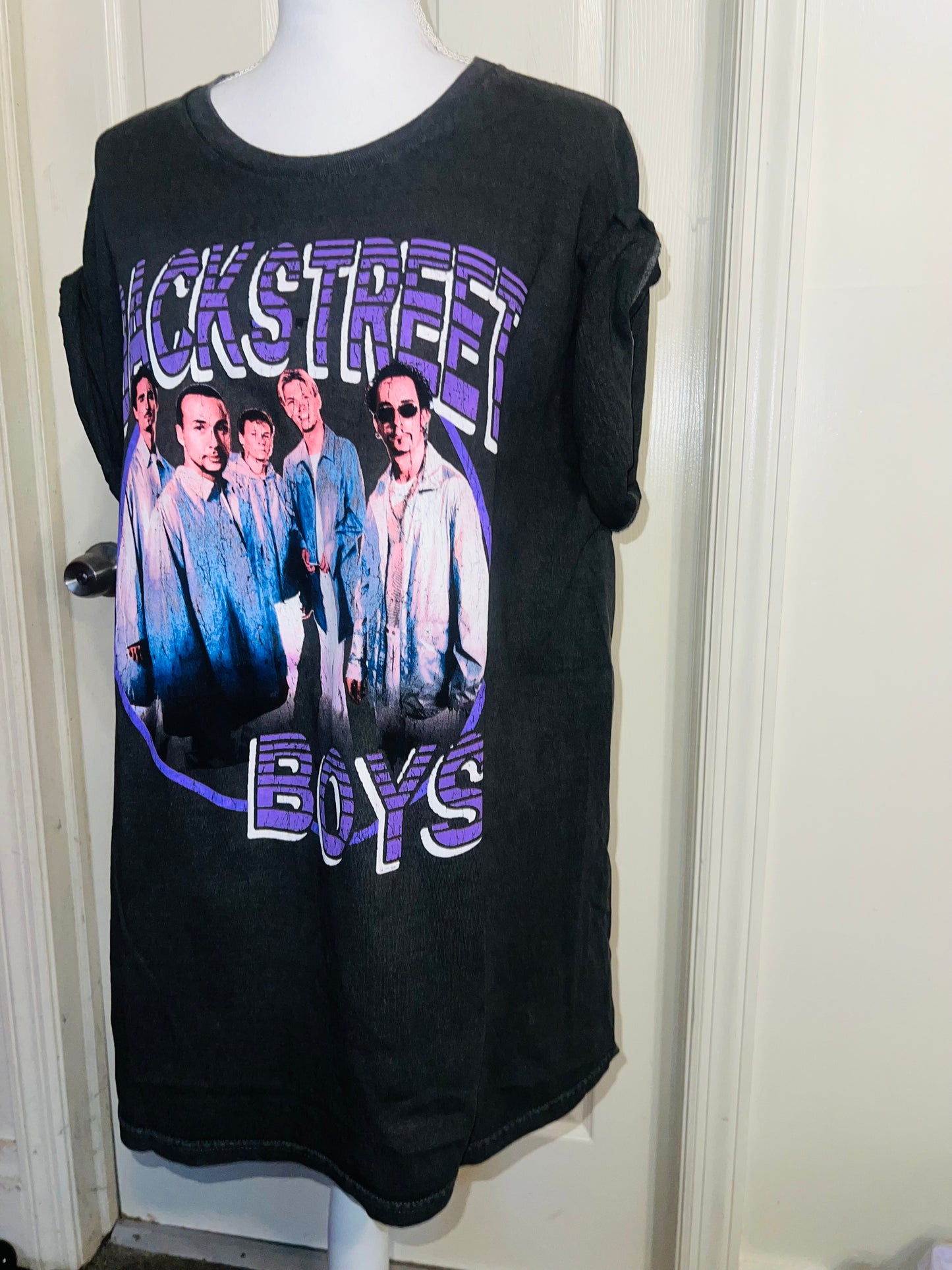 Backstreet Boys Oversized Distressed Tee