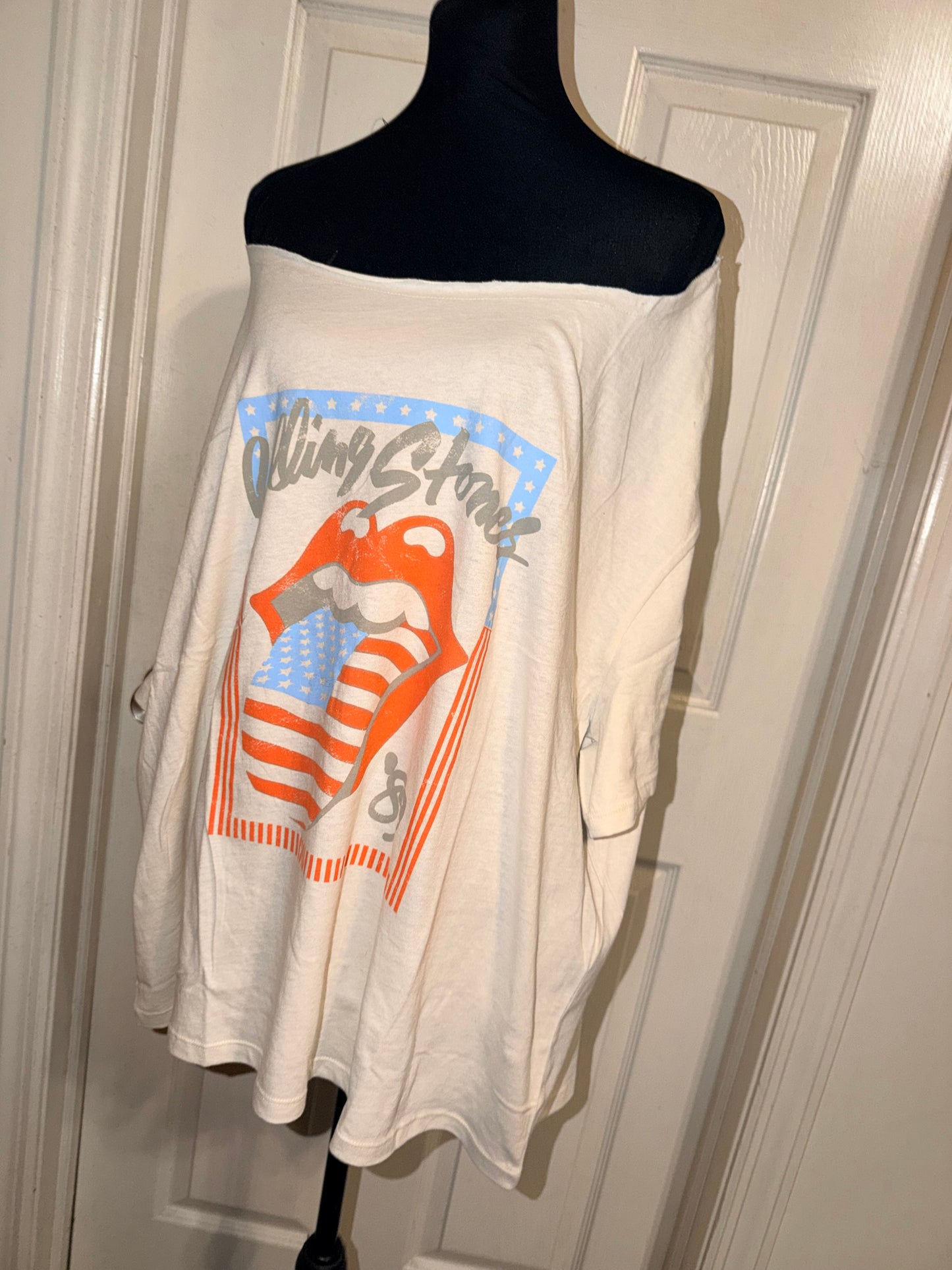 The Rolling Stones OFTS Oversized Distressed Tee