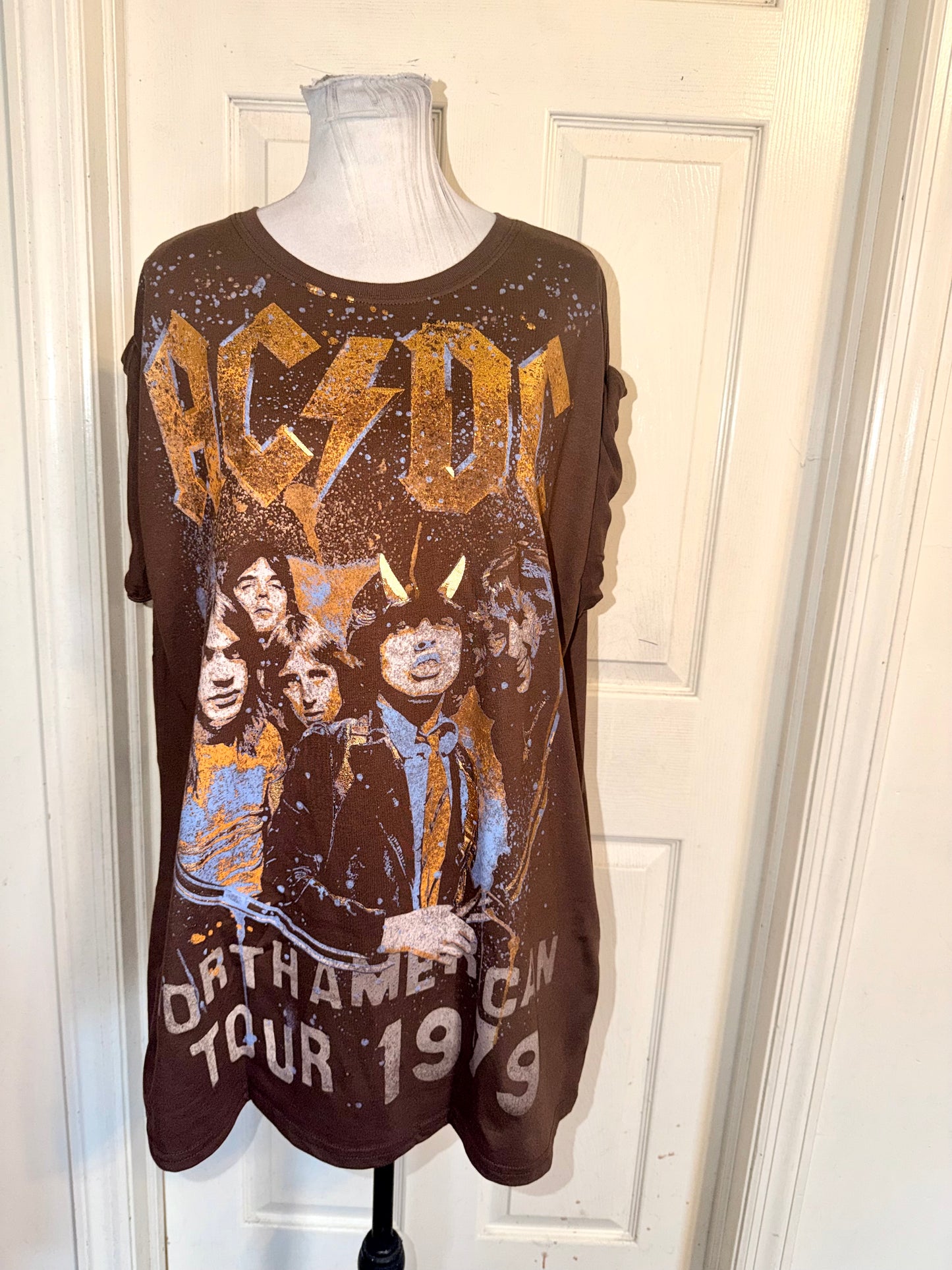 AC/DC Double Sides Oversized Tee