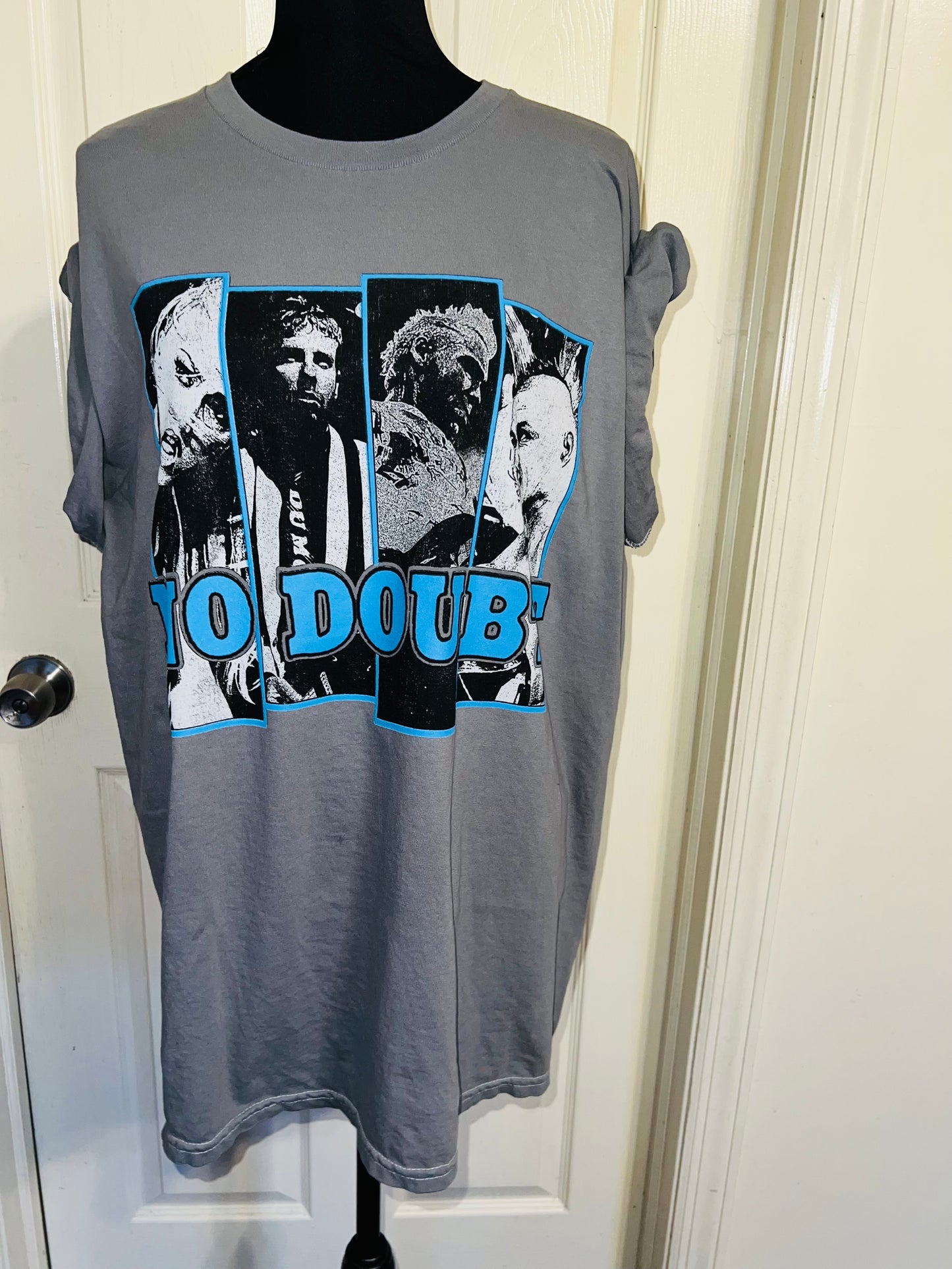 No Doubt Oversized Distressed Tee