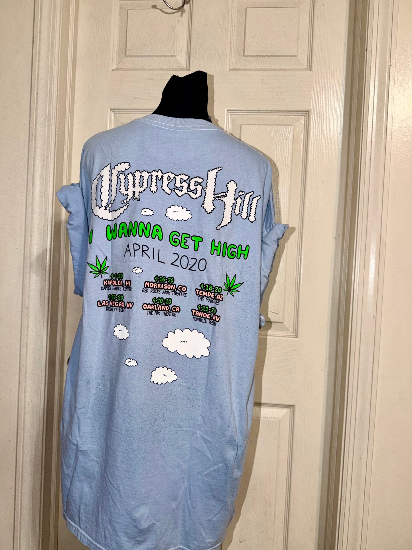 Cypress Hill Double Sided Oversized Distressed Tee