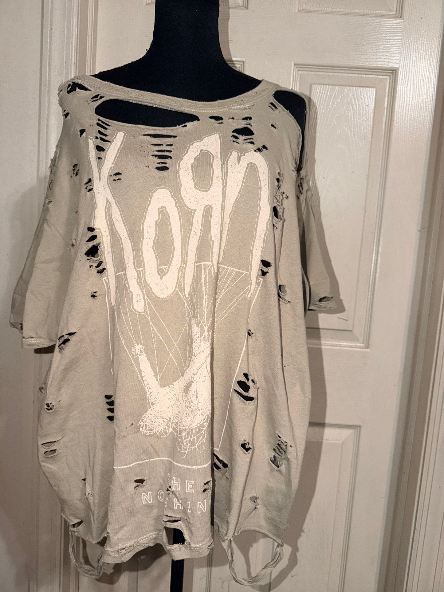 Korn Oversized Distressed Tee
