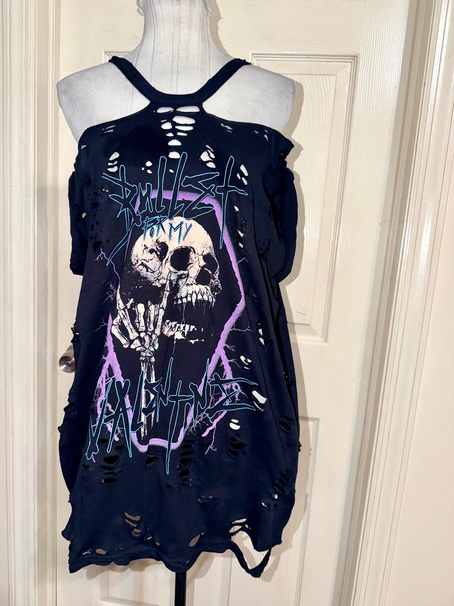 Bullet for my Valentine Oversized Distressed Tee