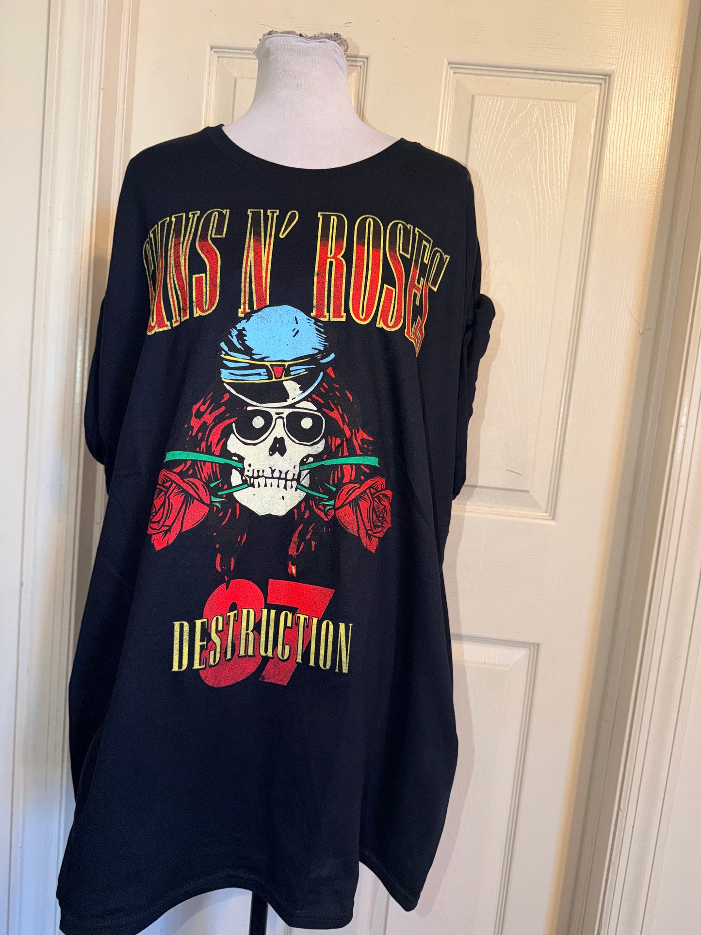 Guns N’ Roses Double Sided Oversized Distressed Tee