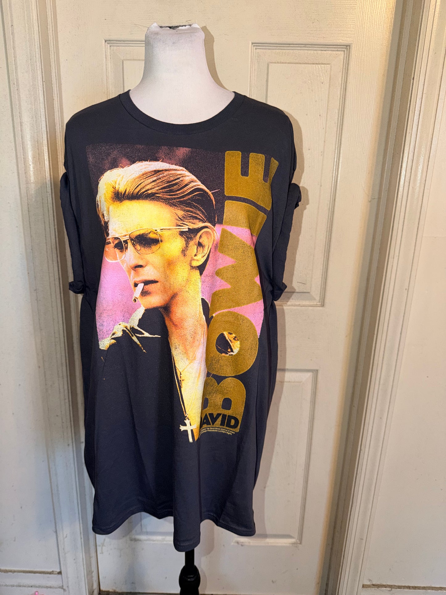 David Bowie Oversized Distressed Tee