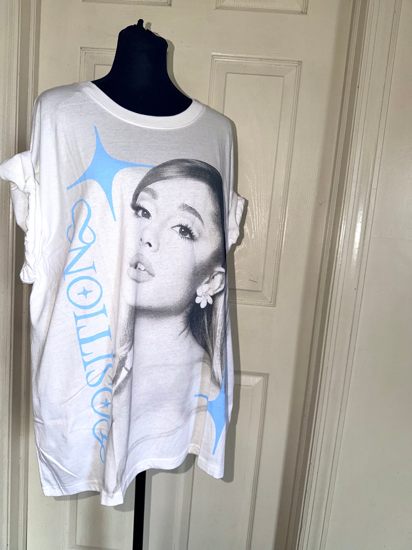 Ariana Grande Oversized Distressed Tee