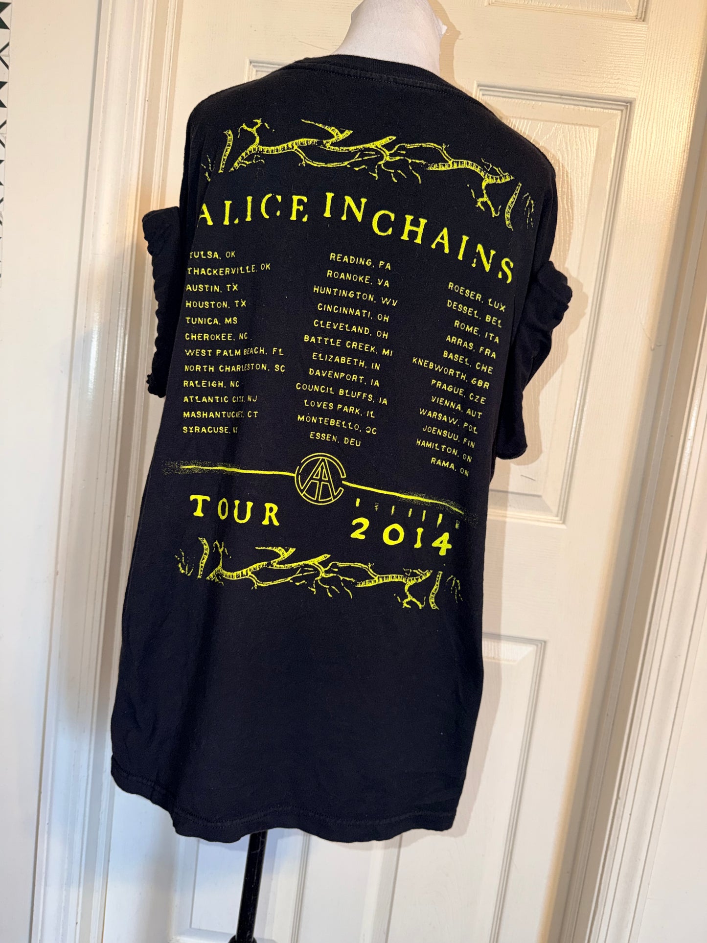 Alice In Chains Double Sided Oversized Distressed Tee