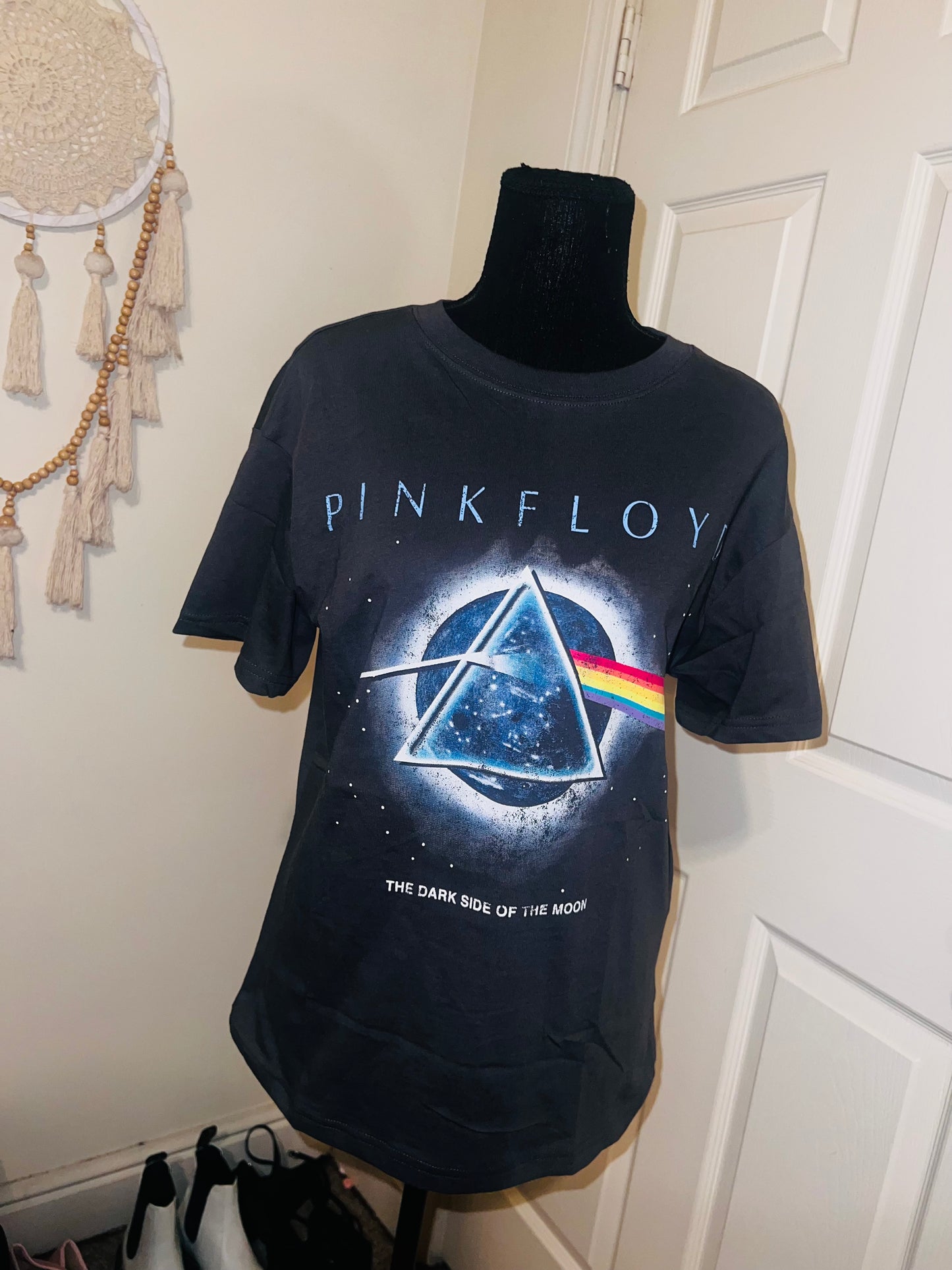 Pink Floyd 73 Tour Double Sided Oversized Distressed Tee