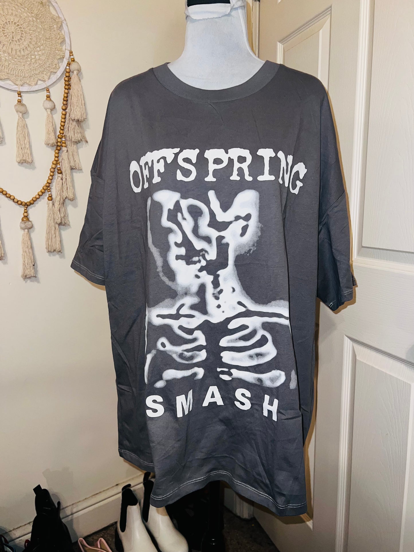 The Offspring “Smash” Oversized Distressed Tee