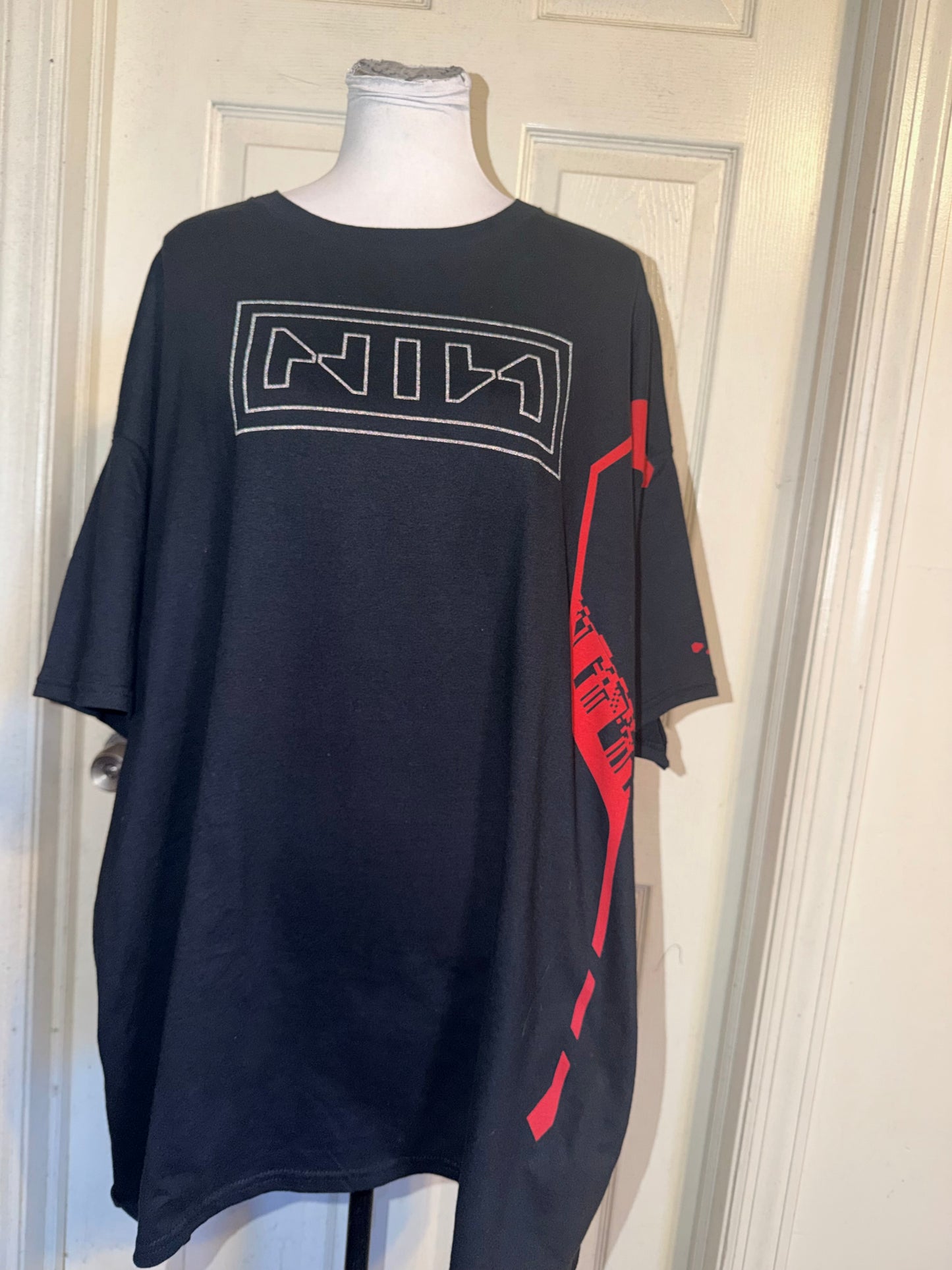 Nine Inch Nails Double Sided Oversized Distressed Tee