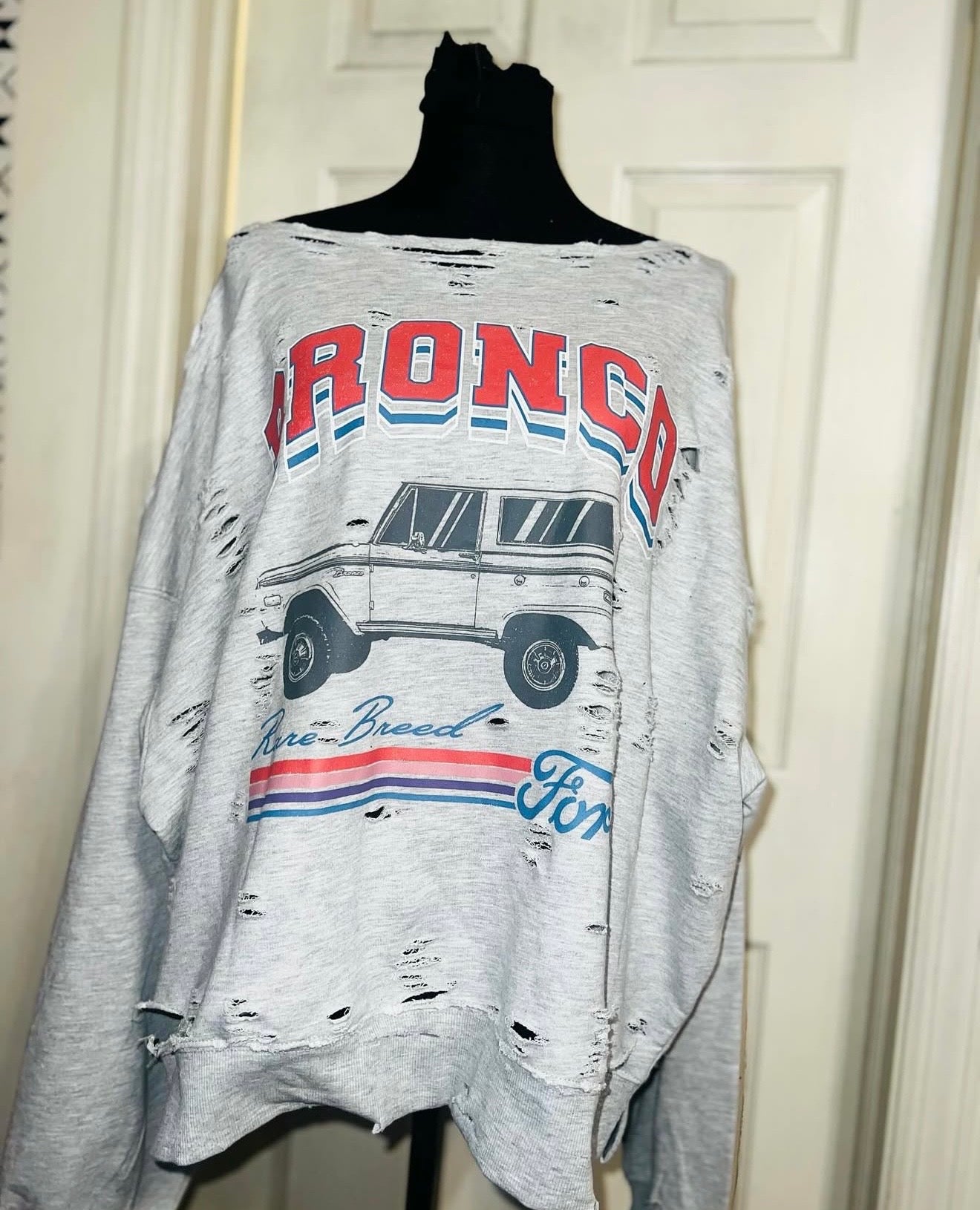 Ford Bronco Oversized Distressed Sweatshirt