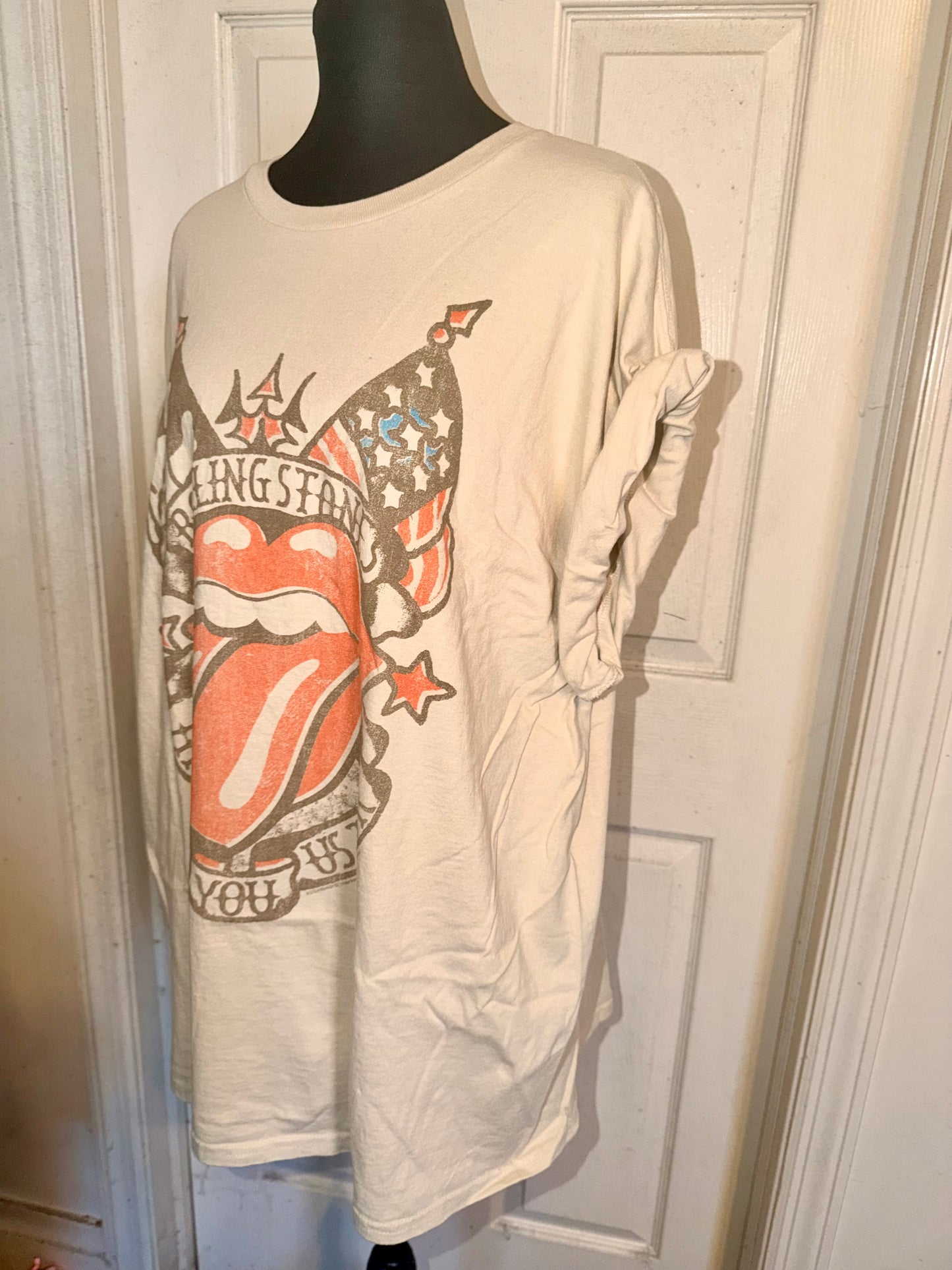 The Rolling Stones Oversized Distressed Tee