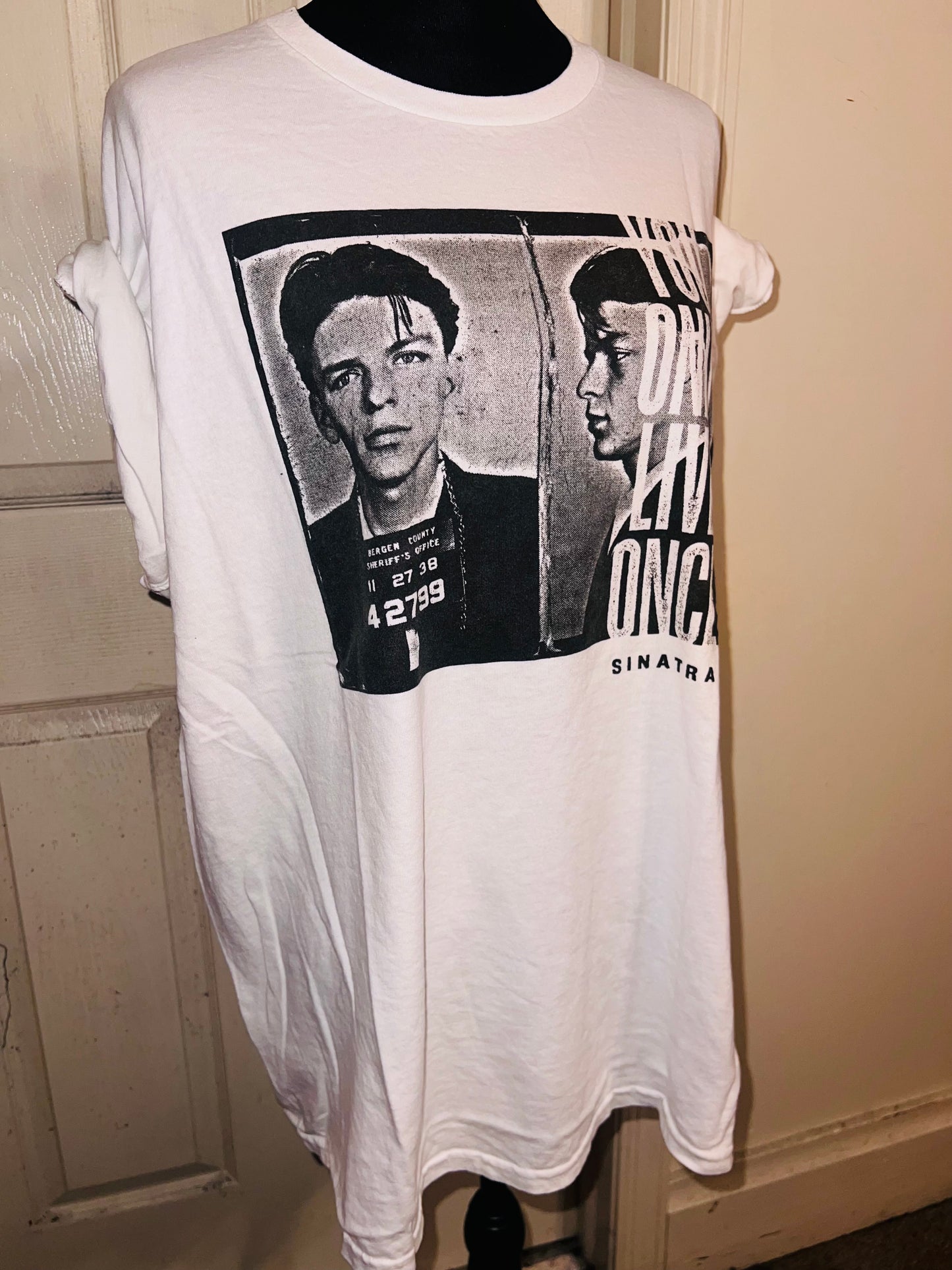 Frank Sinatra Oversized Distressed Tee