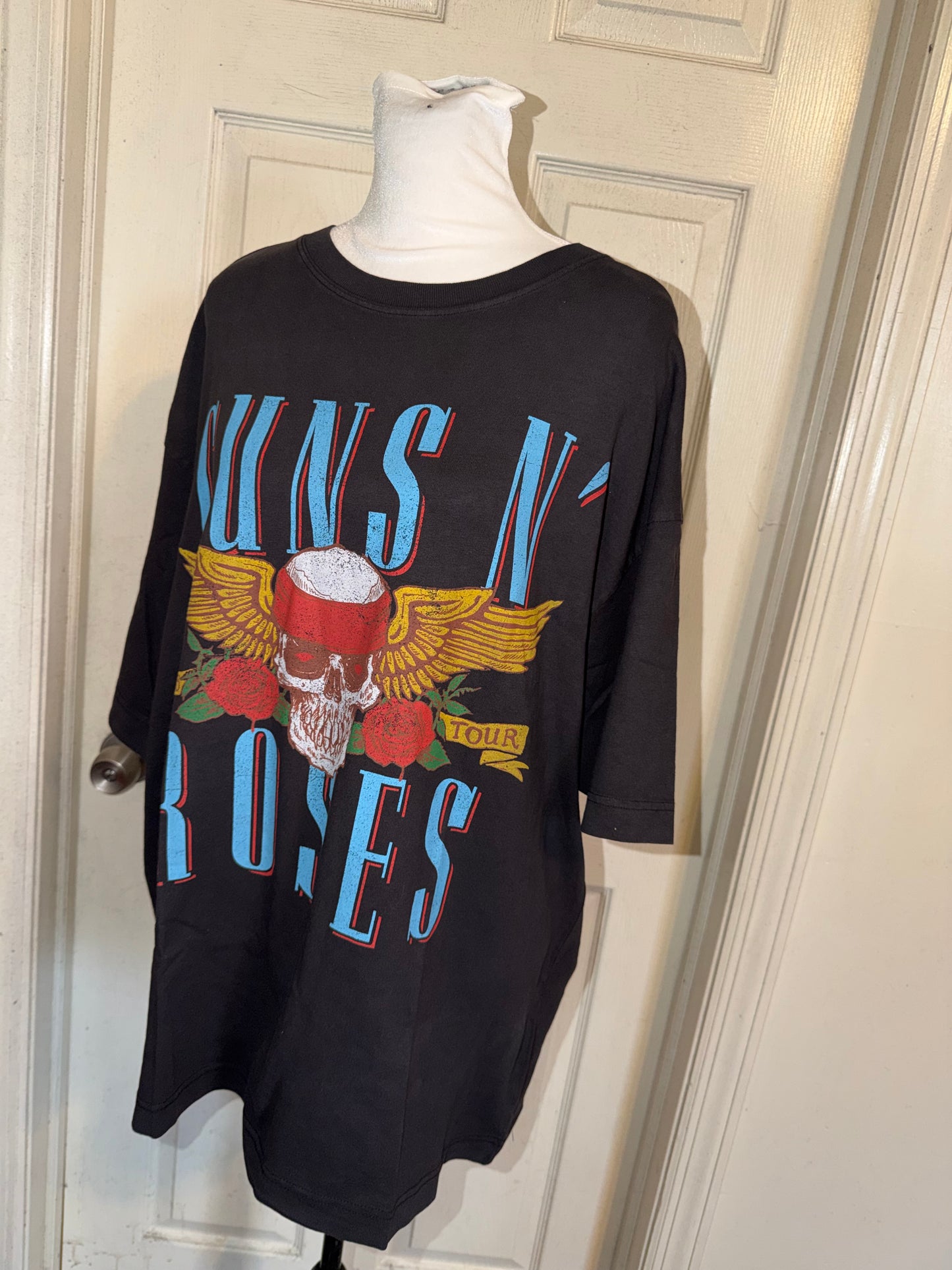 Guns N’ Roses Double Sided Oversized Distressed Tee