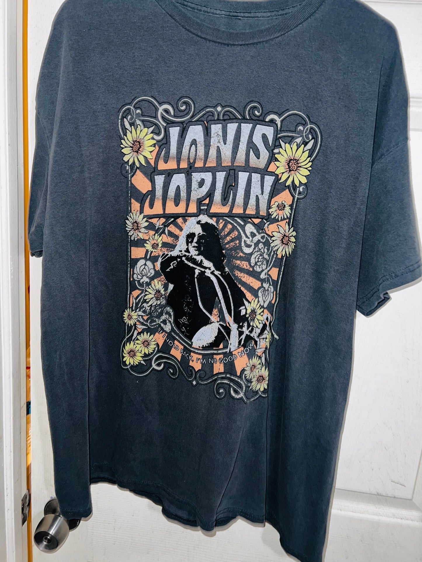 Janis Joplin Oversized Distressed Tee