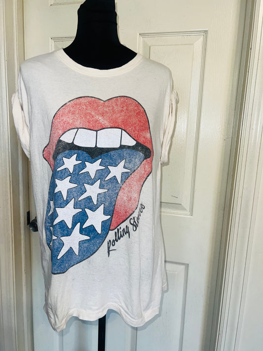 Rolling Stones Oversized Distressed Tee
