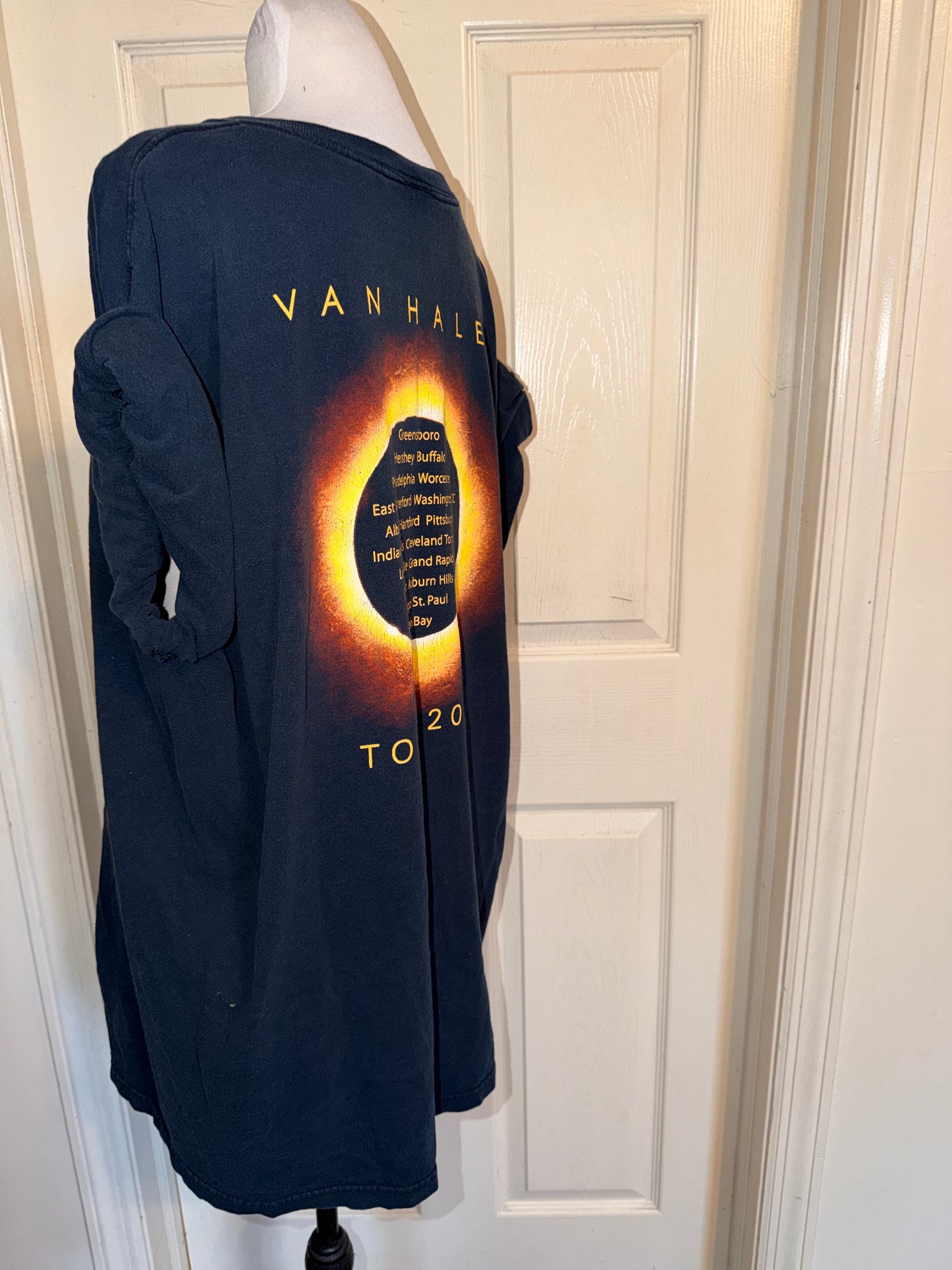 Van Halen Vintage Double Sided Oversized Distressed Tee
