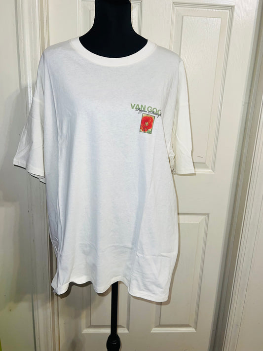 Vincent Van Gogh Double Sided Oversized Distressed Tee