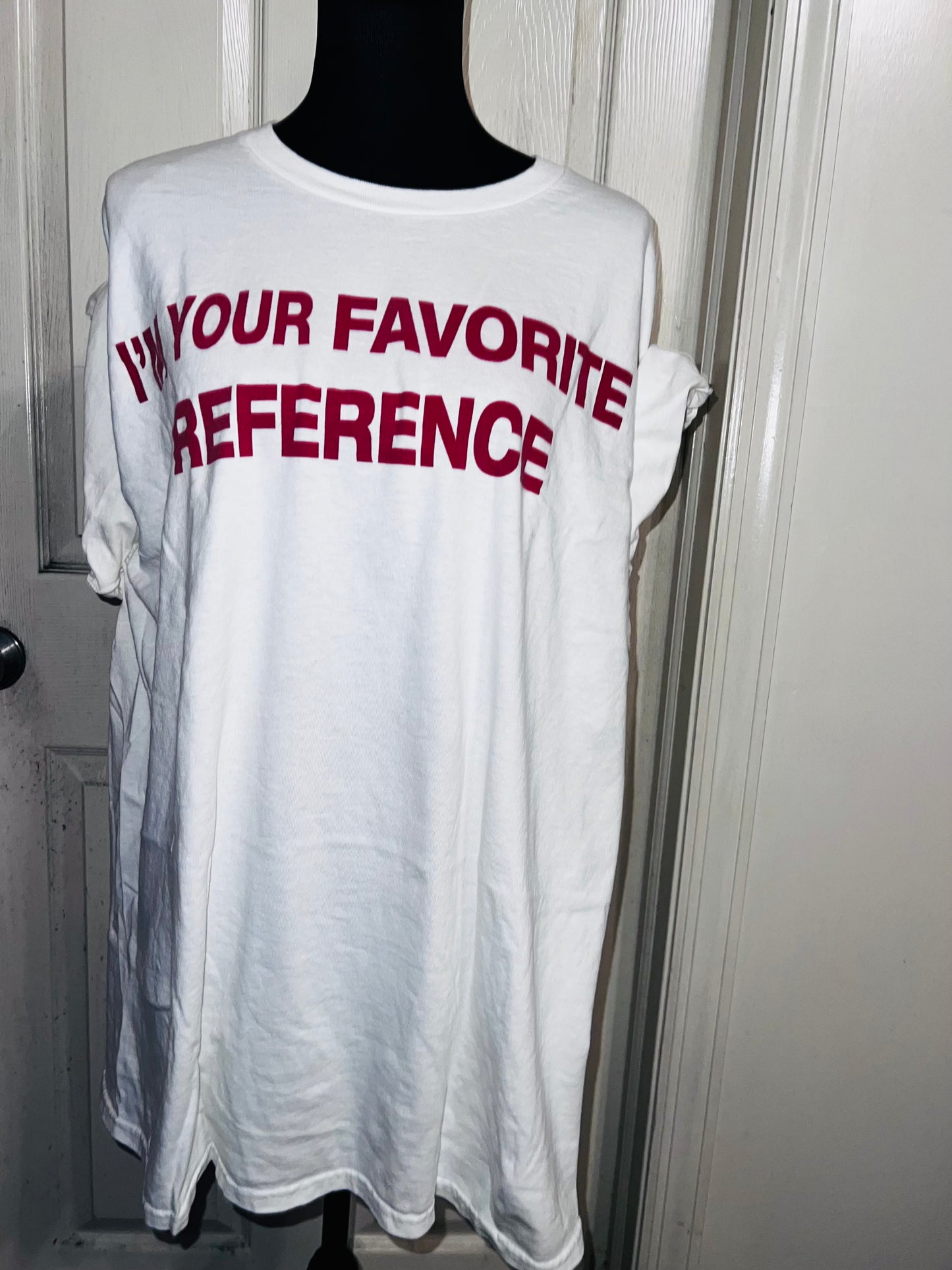 Charli XCX Favorite Reference Oversized Distressed Tee