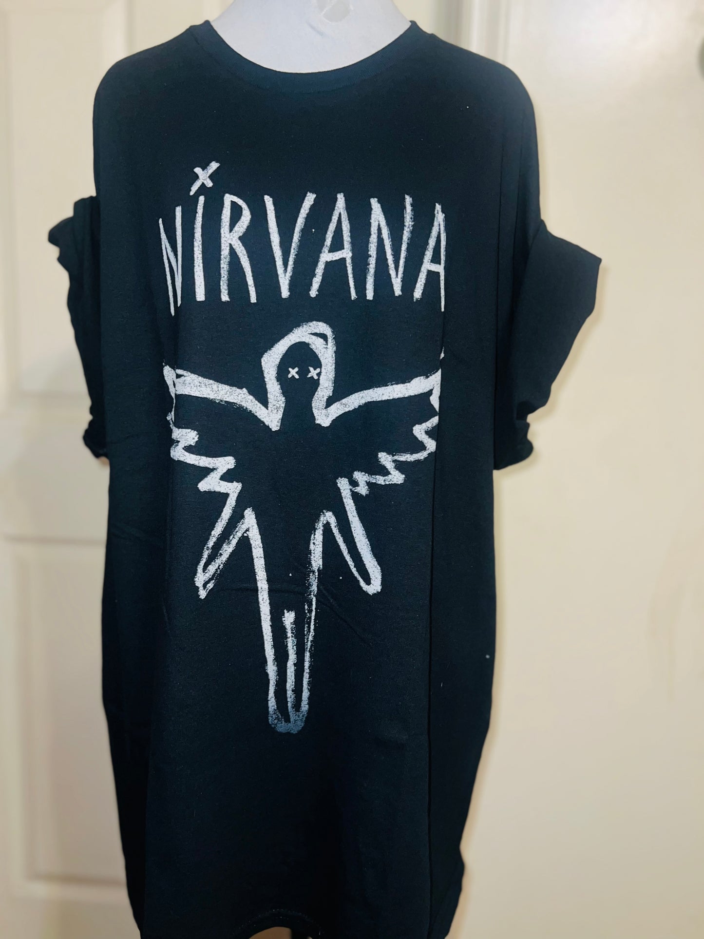 Nirvana Oversized Distressed Tee