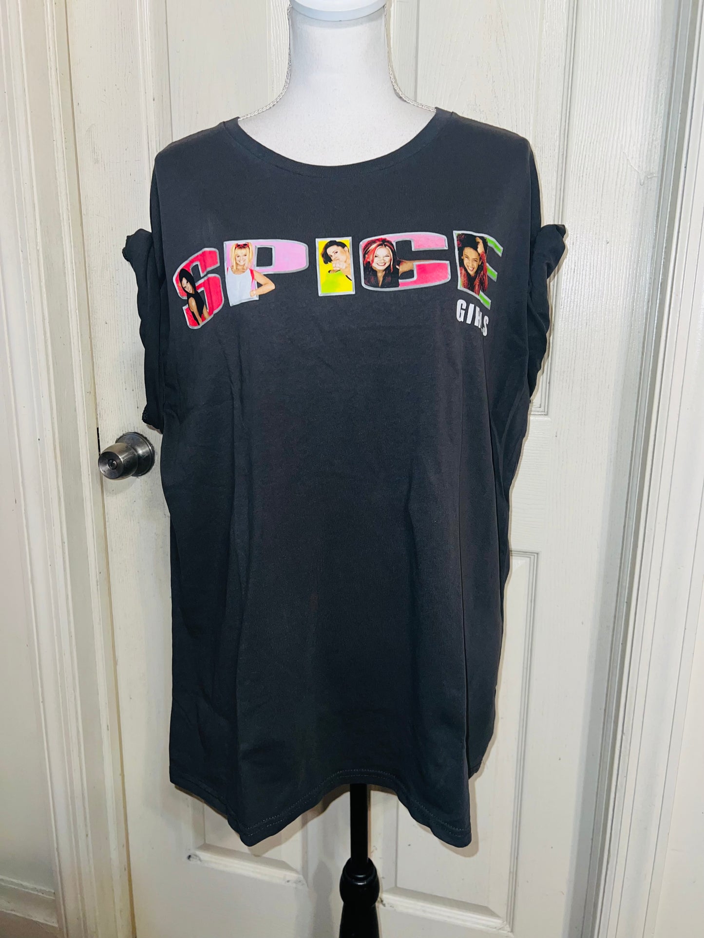 Spice Girls Oversized Distressed Tee