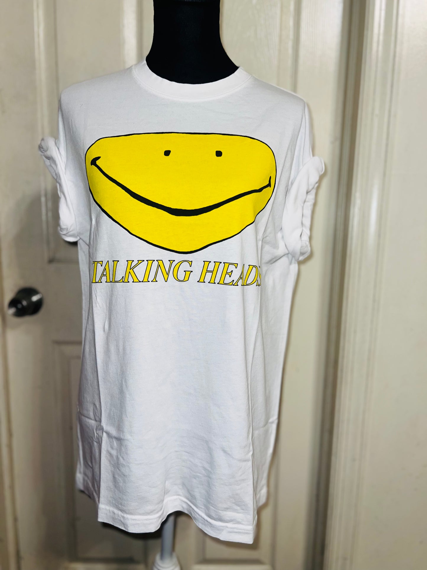 Talking Heads Oversized Distressed Tee