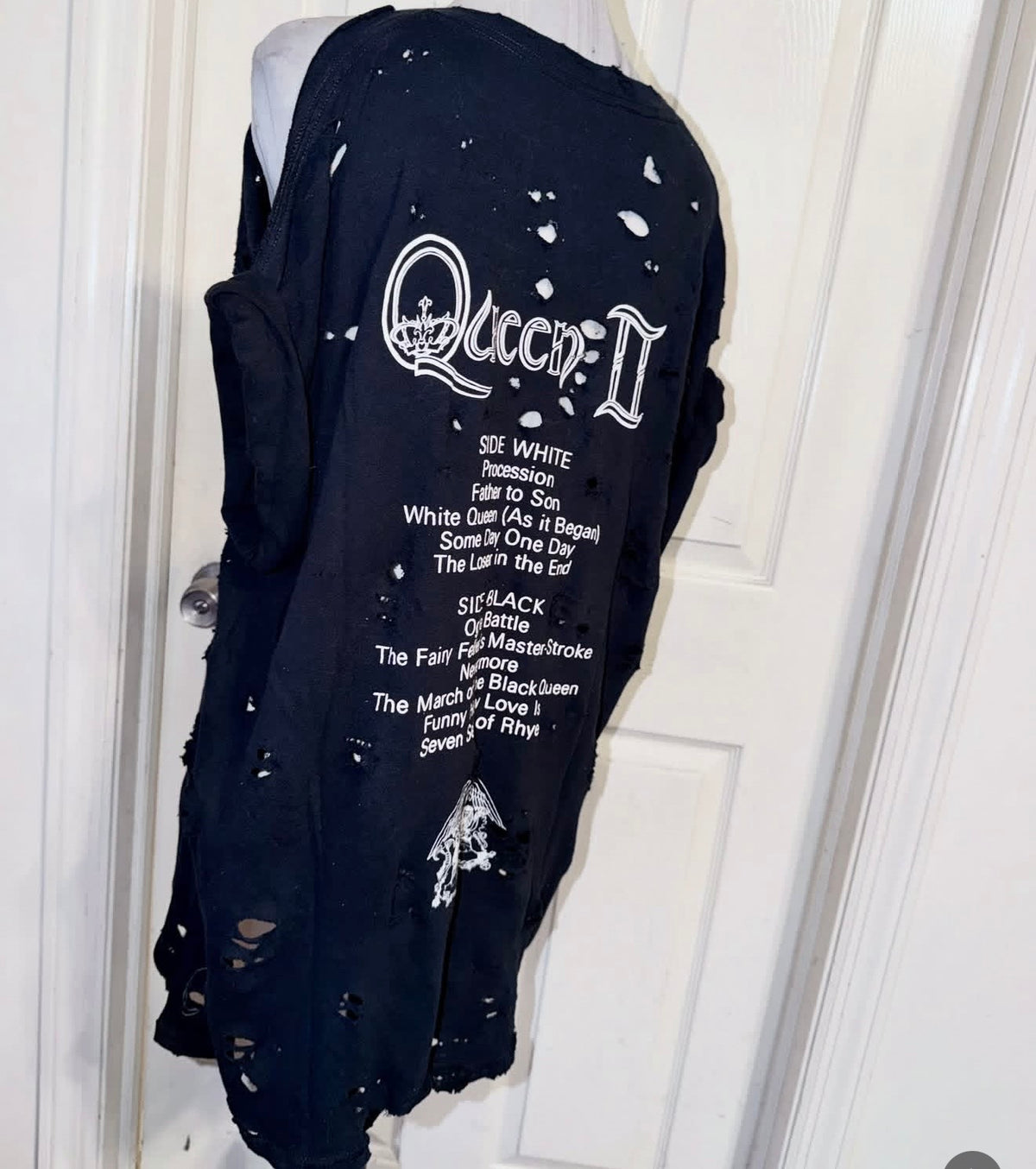 Queen Oversized Double Sided Distressed Tee