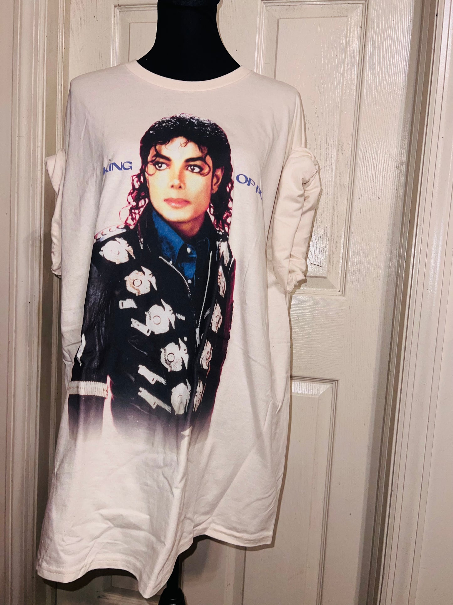 Michael Jackson Oversized Distressed Tee